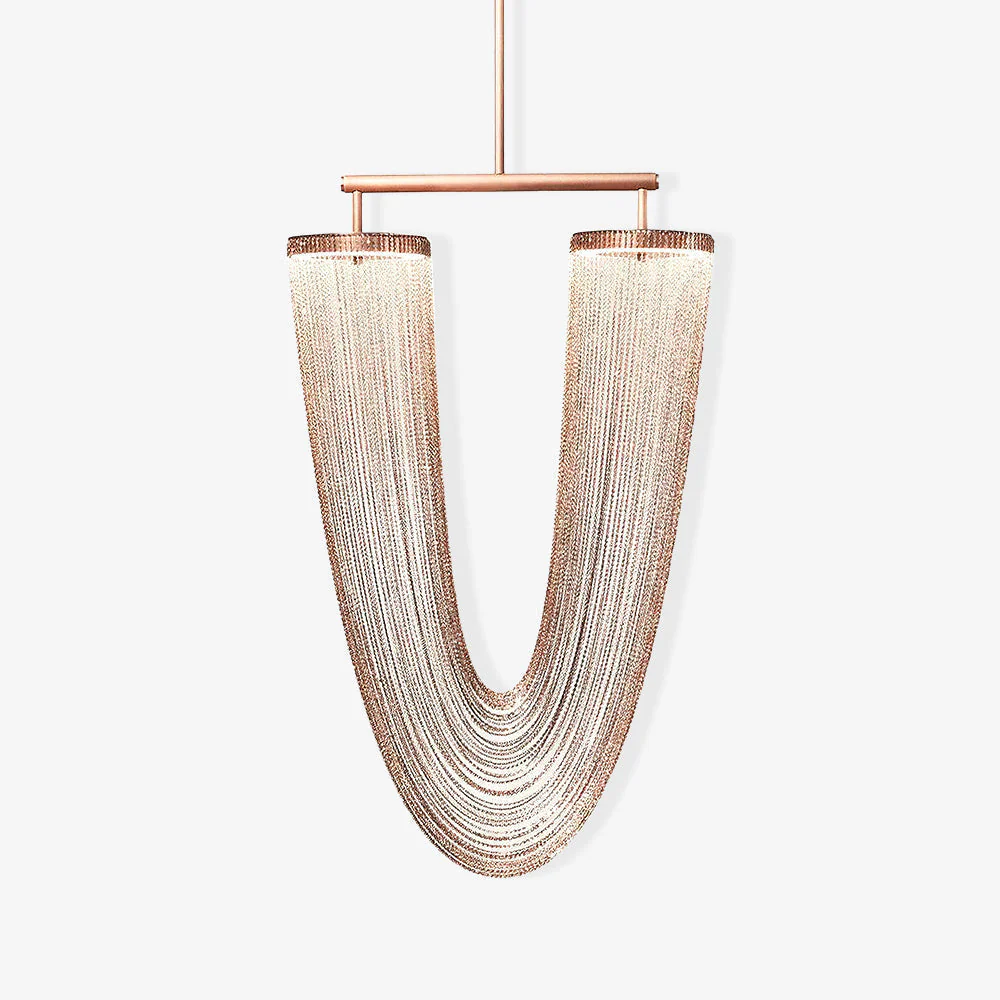 Lustra Pendant Light Copper Chain Sculptural Modern - Image 44