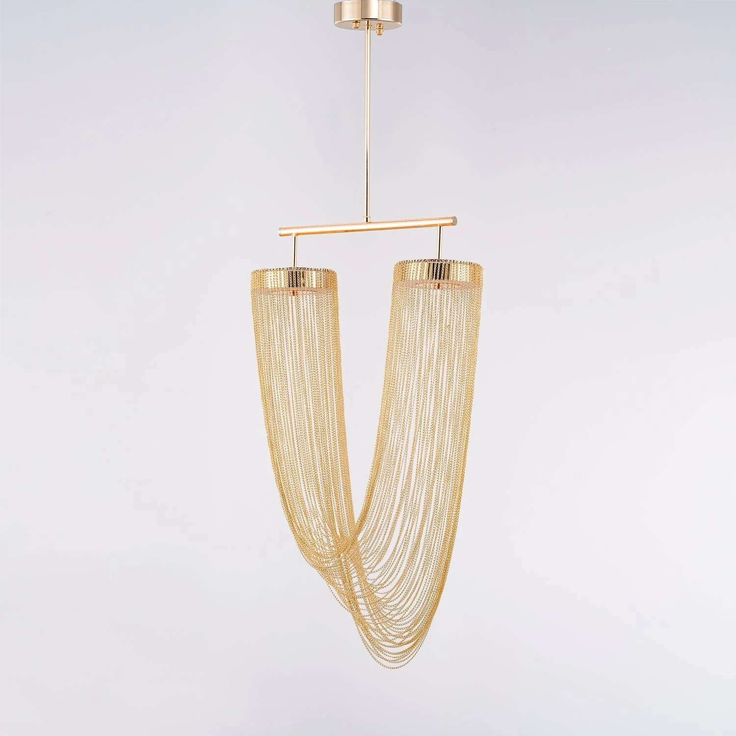 Lustra Pendant Light Copper Chain Sculptural Modern - Image 47