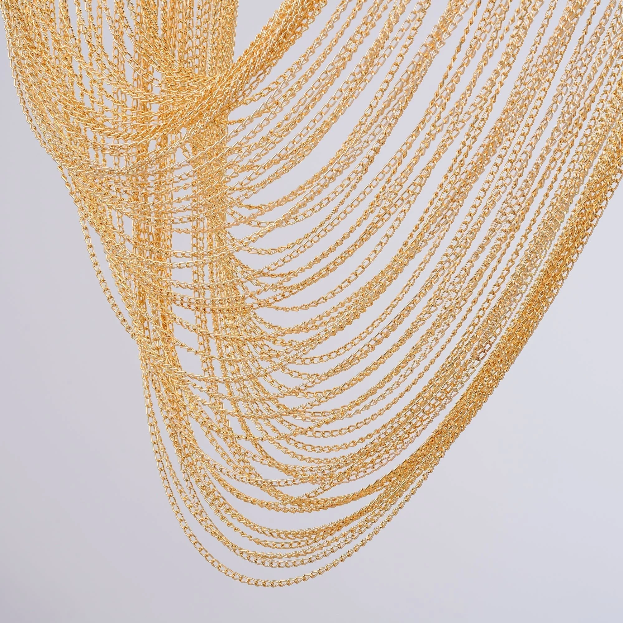 Lustra Pendant Light Copper Chain Sculptural Modern - Image 50