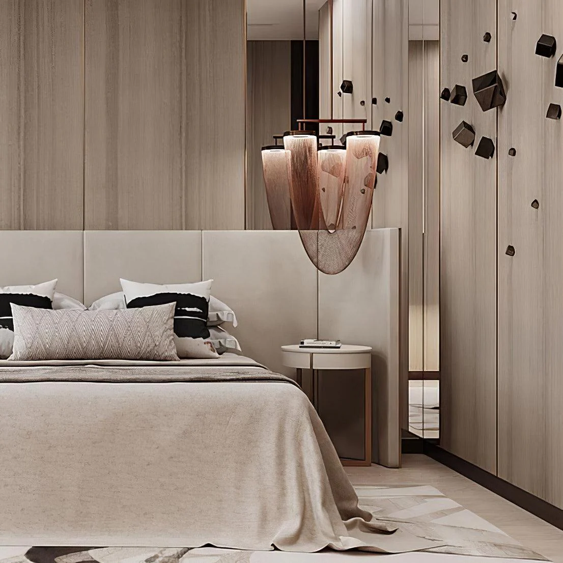 Lustra Pendant Light Copper Chain Sculptural Modern - Image 53
