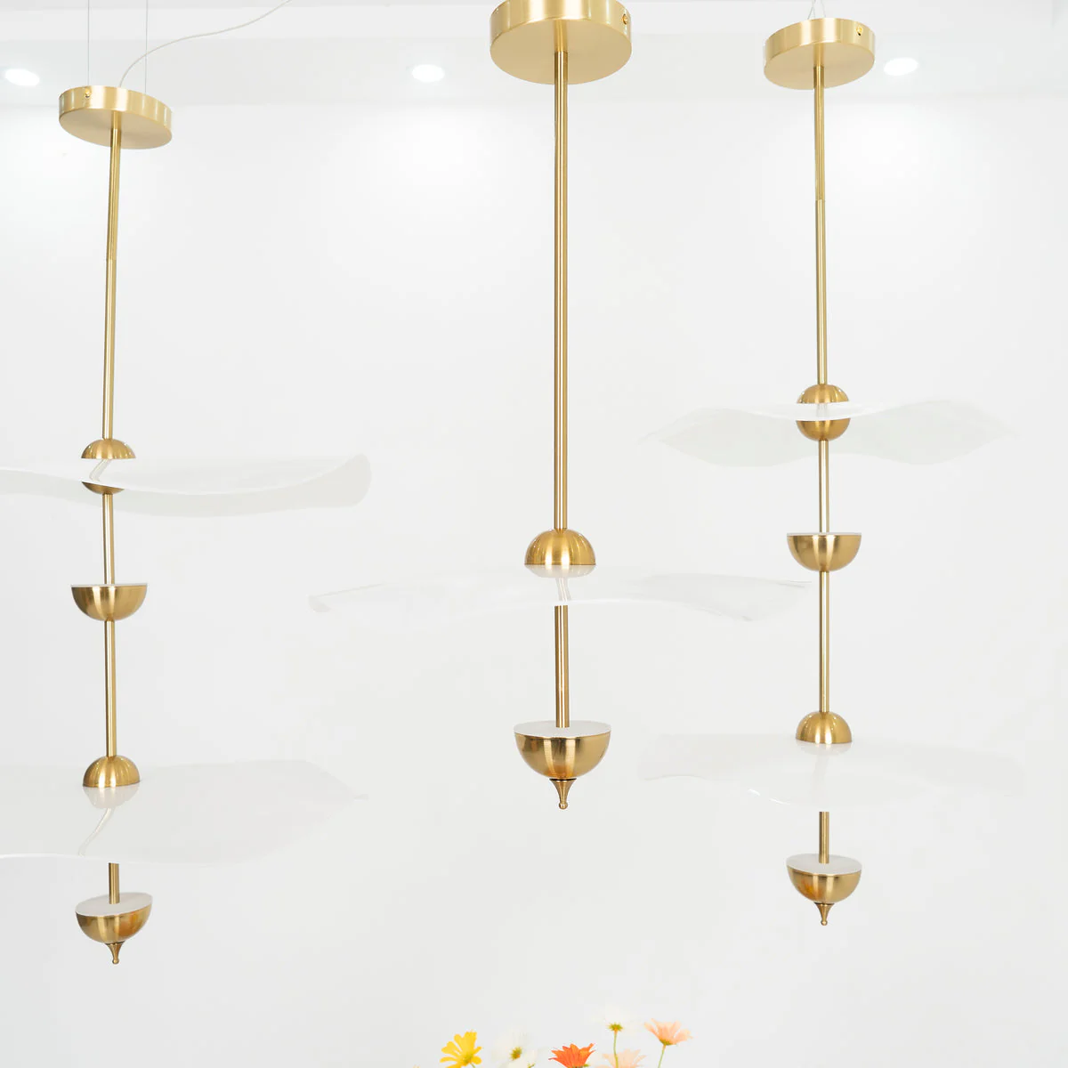 Lustra Pendant Light Double Biscuit for Living Room - Image 31