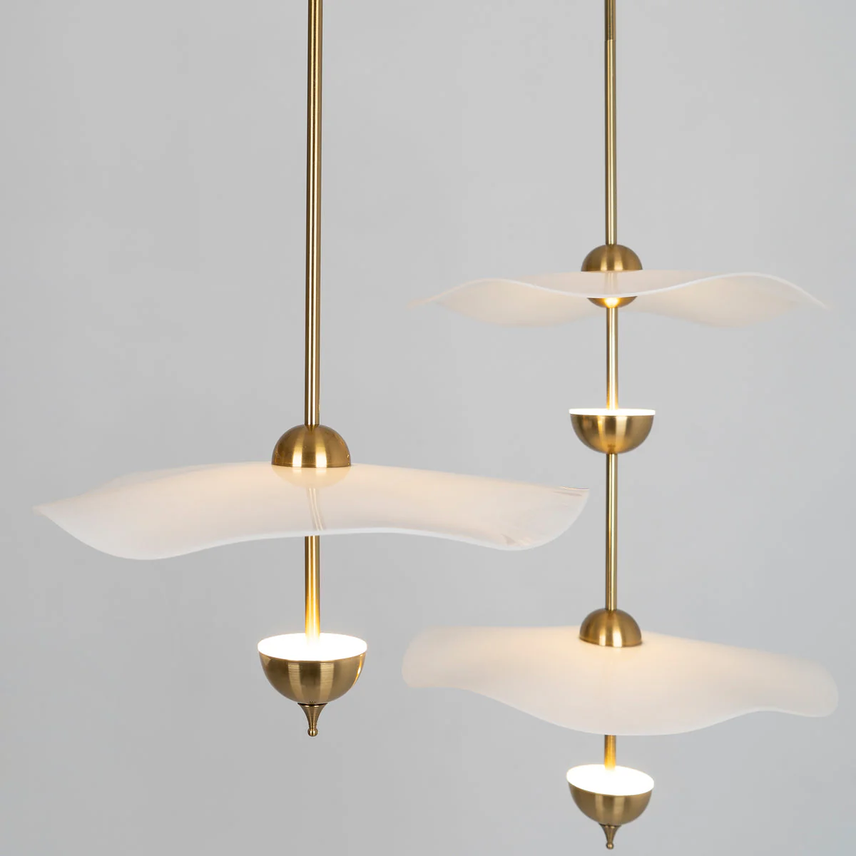 Lustra Pendant Light Double Biscuit for Living Room - Image 37