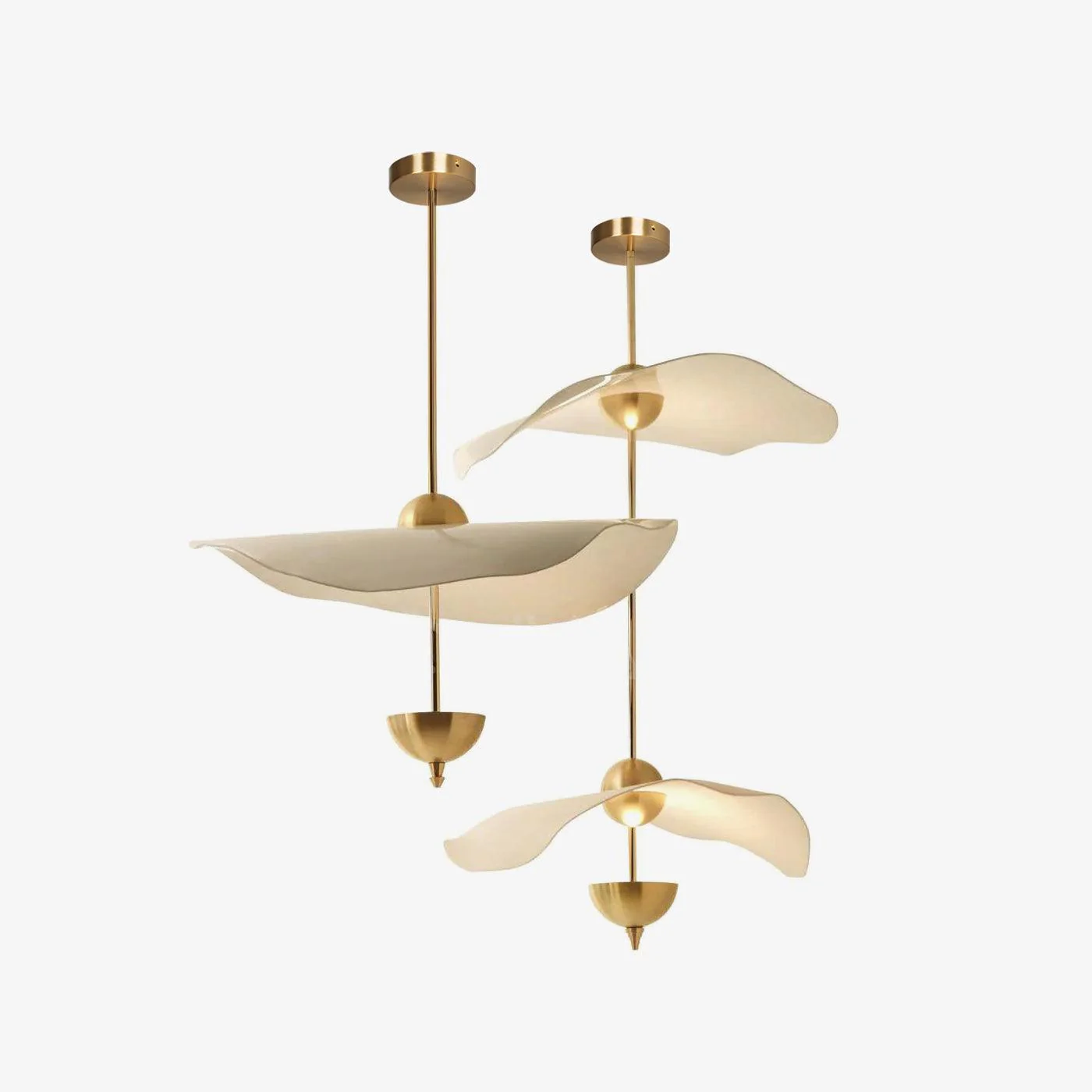 Lustra Pendant Light Double Biscuit for Living Room - Image 40