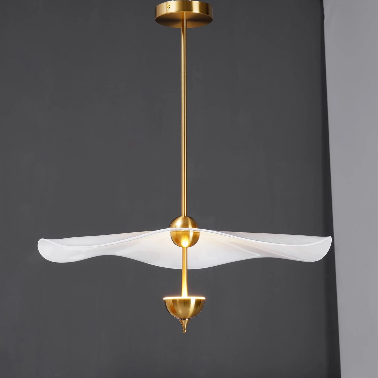 Lustra Pendant Light Double Biscuit for Living Room - Image 47