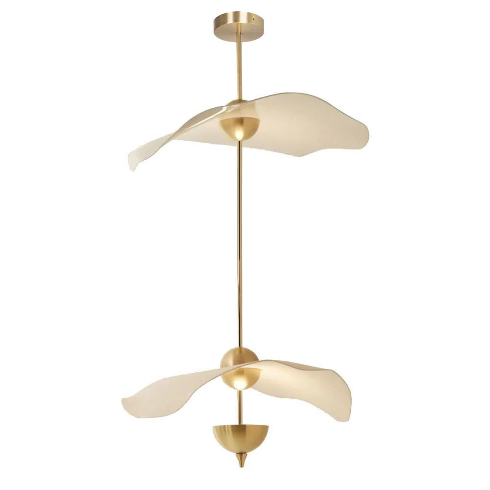 Lustra Pendant Light Double Biscuit for Living Room - Image 59