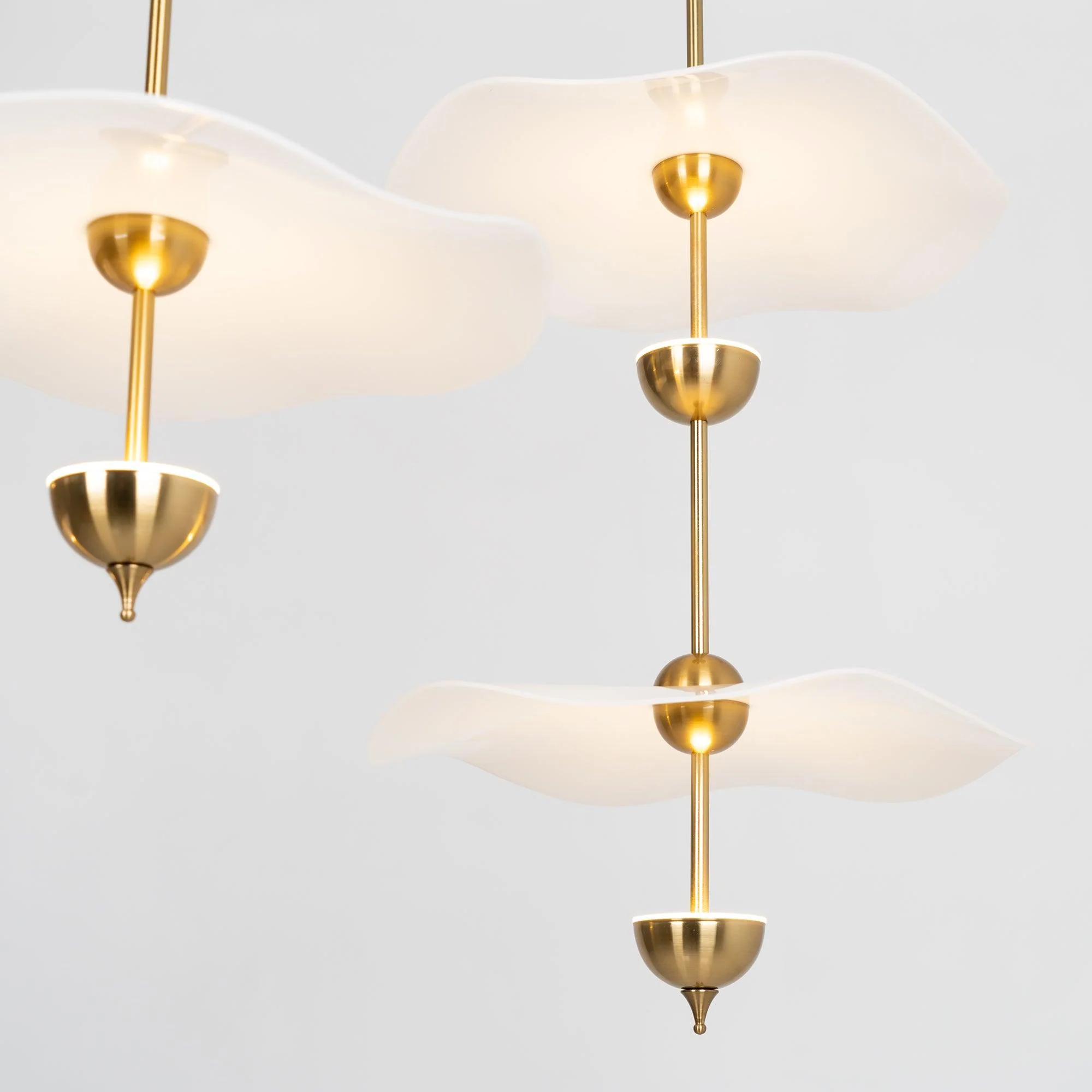 Lustra Pendant Light Double Biscuit for Living Room - Image 63