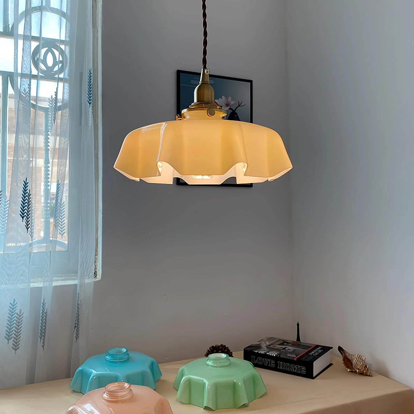Lustra Pendant Light French Flower for Dining Room - Image 105