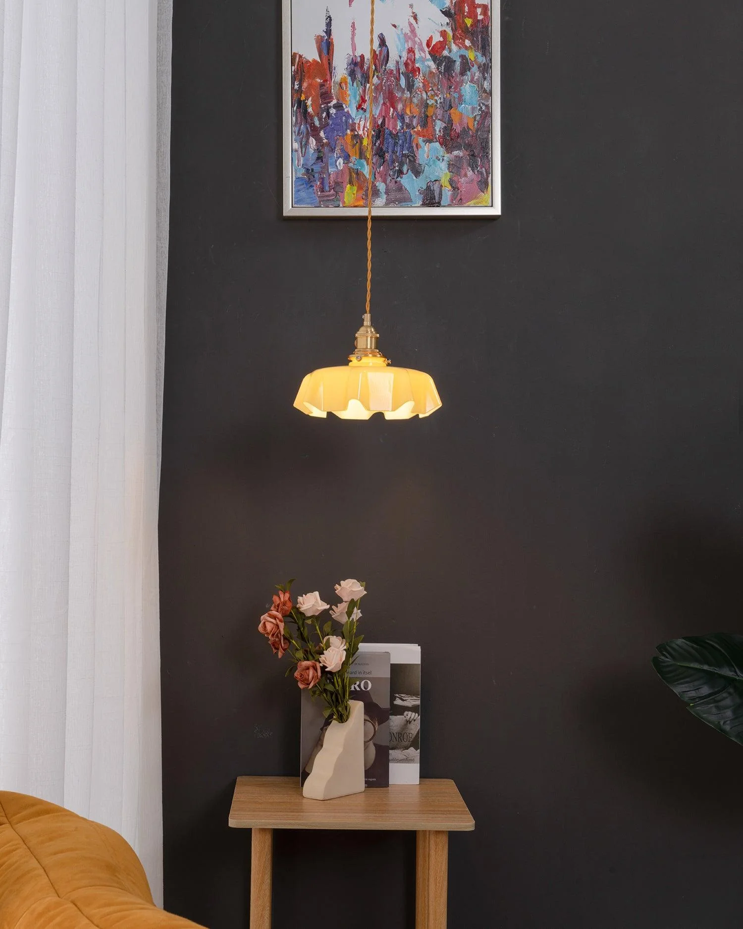 Lustra Pendant Light French Flower for Dining Room - Image 32