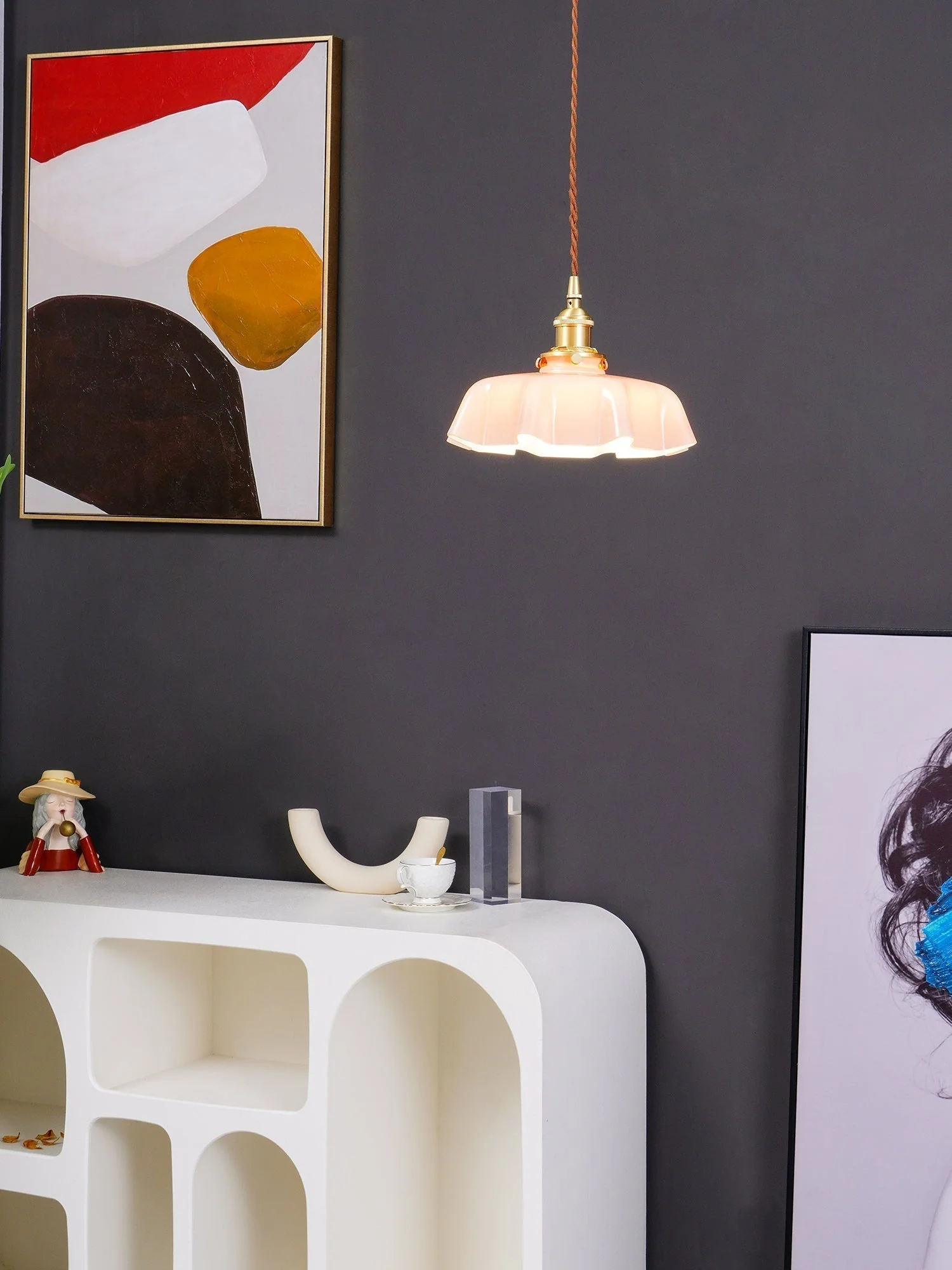 Lustra Pendant Light French Flower for Dining Room - Image 36
