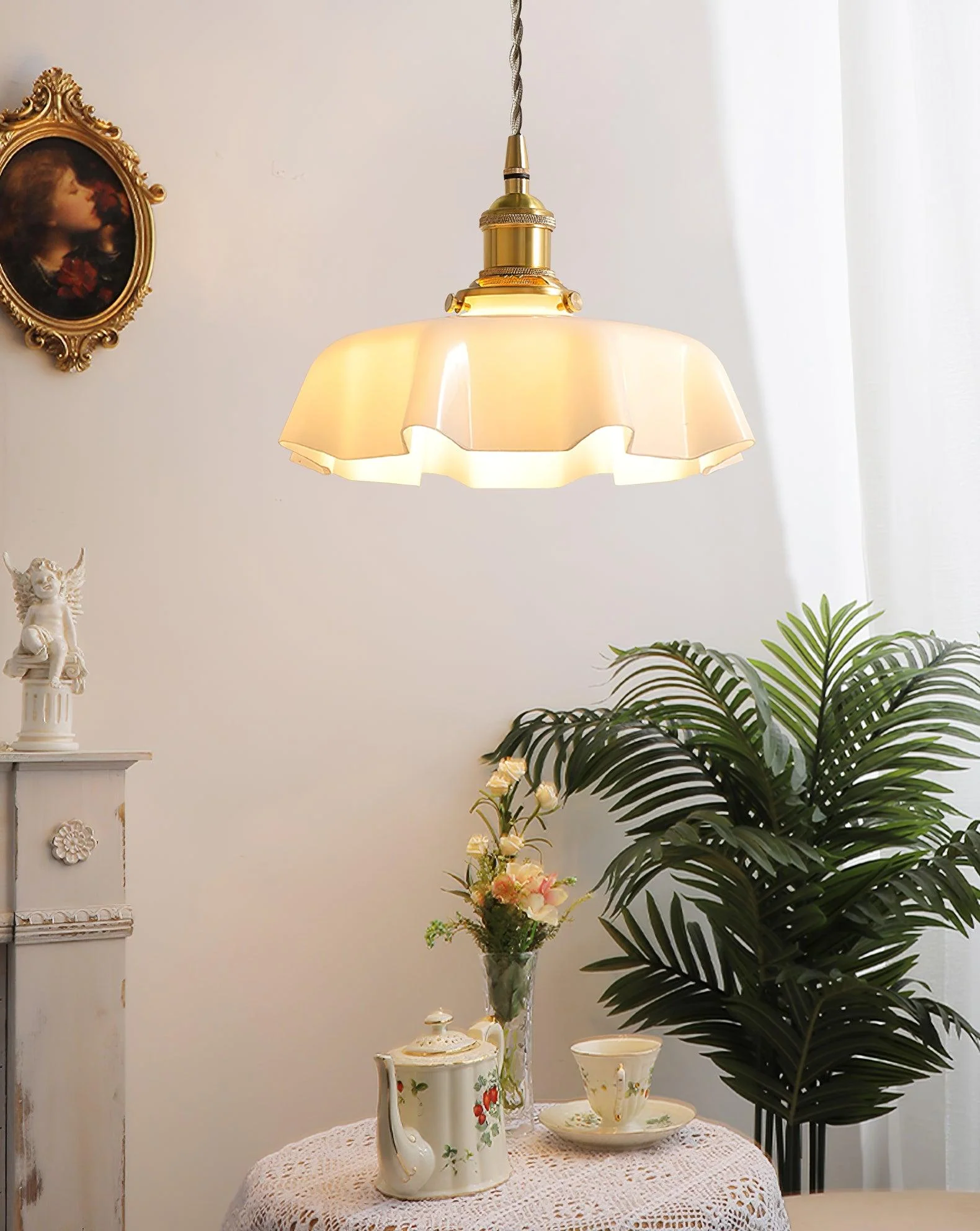 Lustra Pendant Light French Flower for Dining Room - Image 40