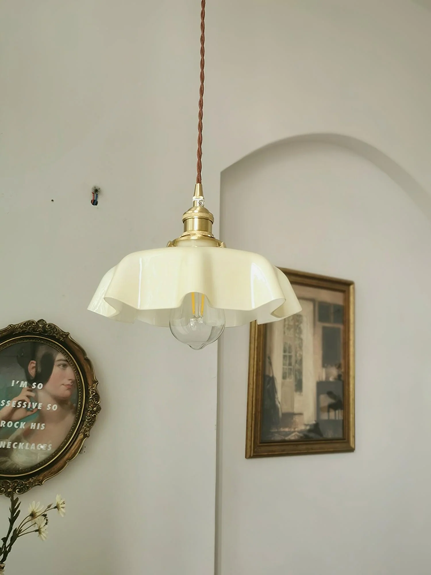 Lustra Pendant Light French Flower for Dining Room - Image 75