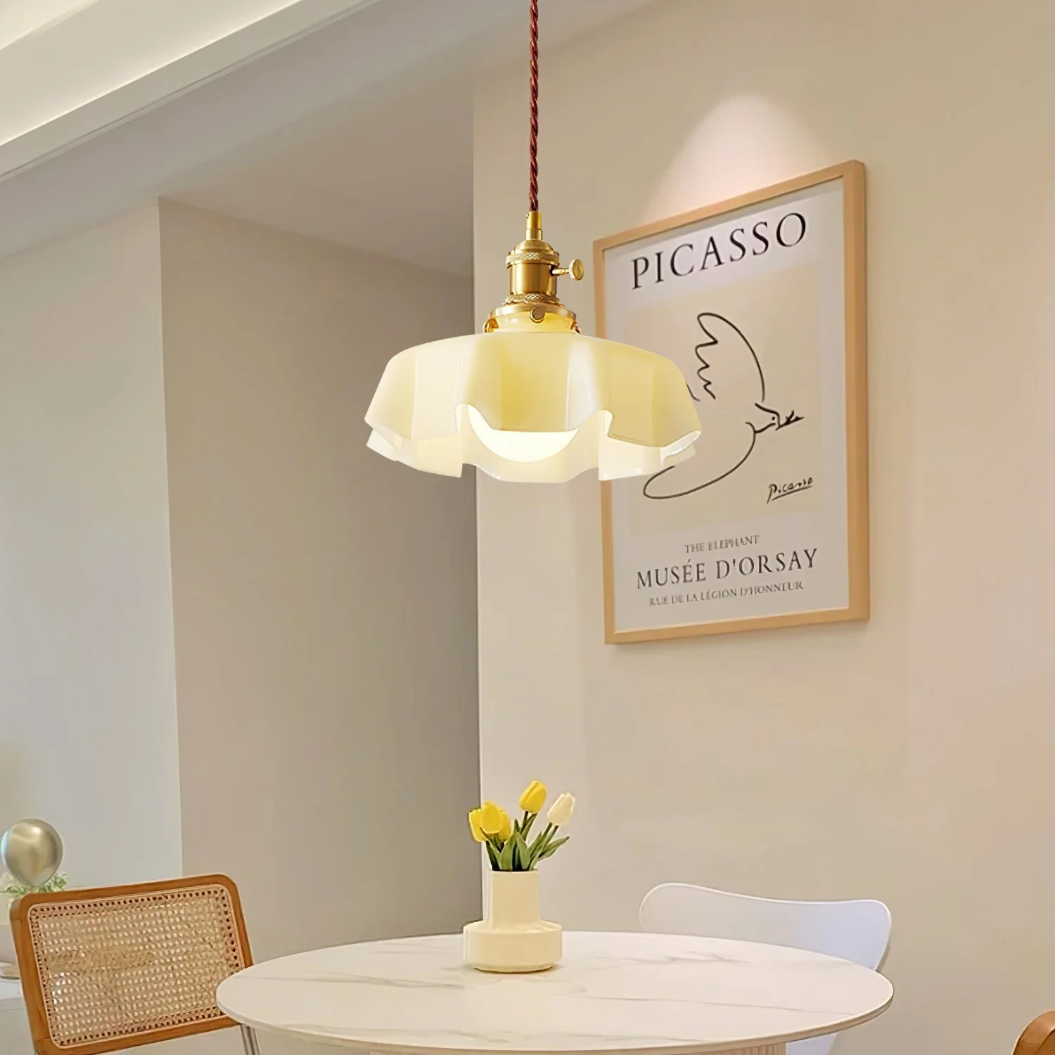 Lustra Pendant Light French Flower for Dining Room - Image 89