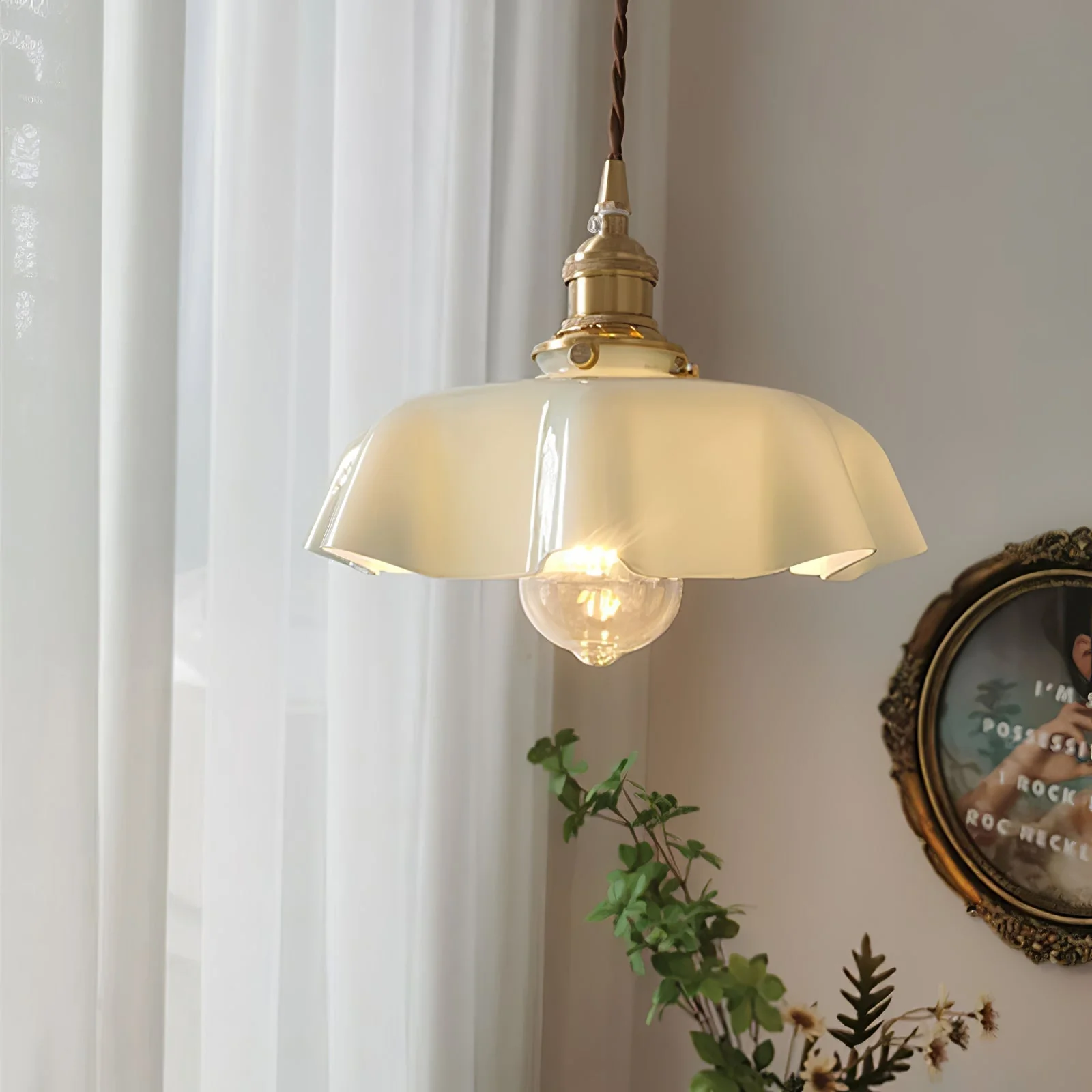 Lustra Pendant Light French Flower for Dining Room - Image 91