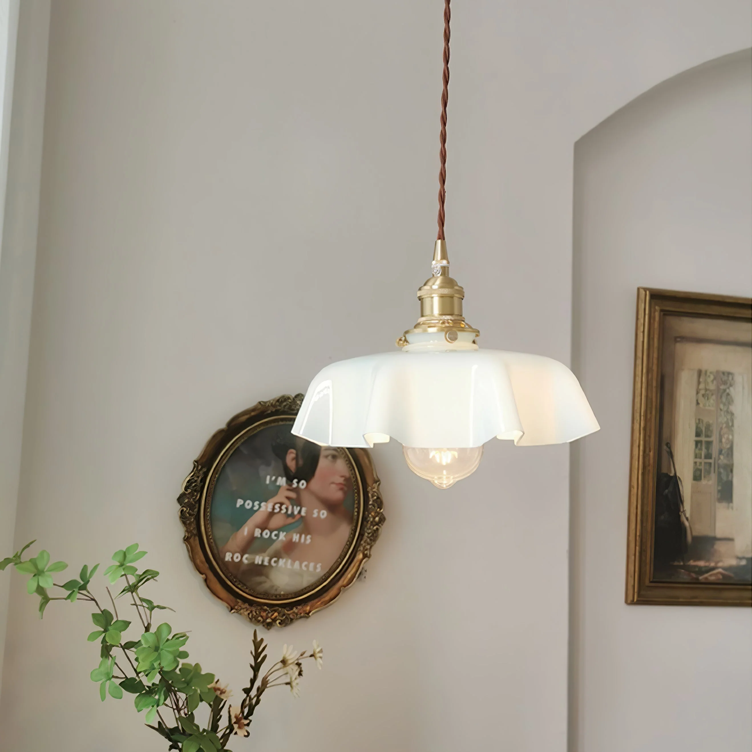 Lustra Pendant Light French Flower for Dining Room - Image 92