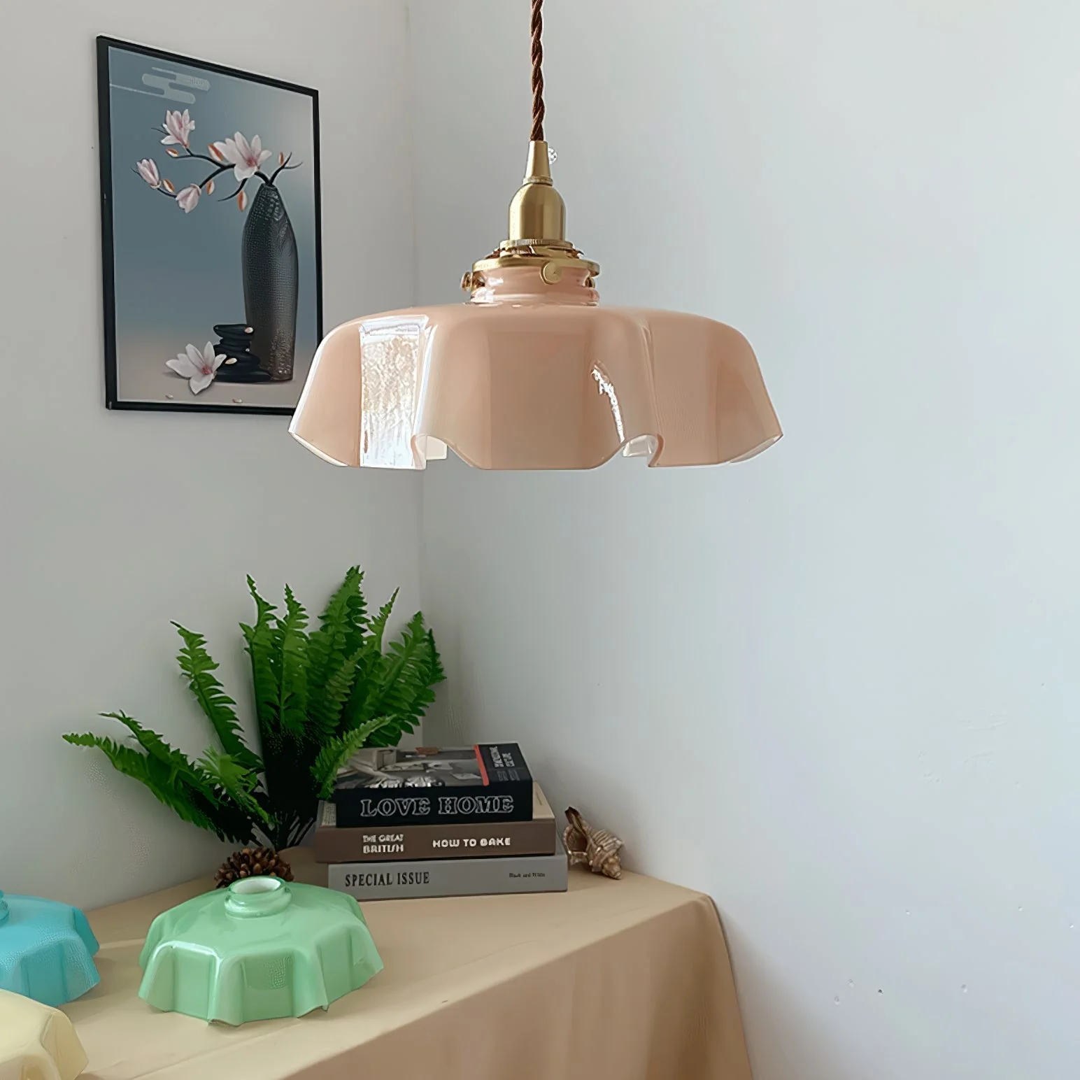 Lustra Pendant Light French Flower for Dining Room - Image 95