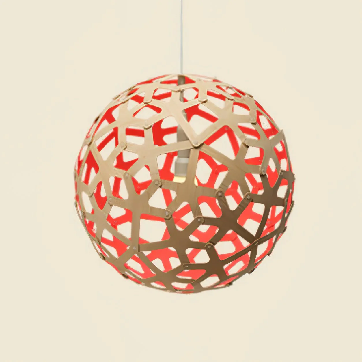 Lustra Pendant Light Geometric Wooden Woven - Image 17