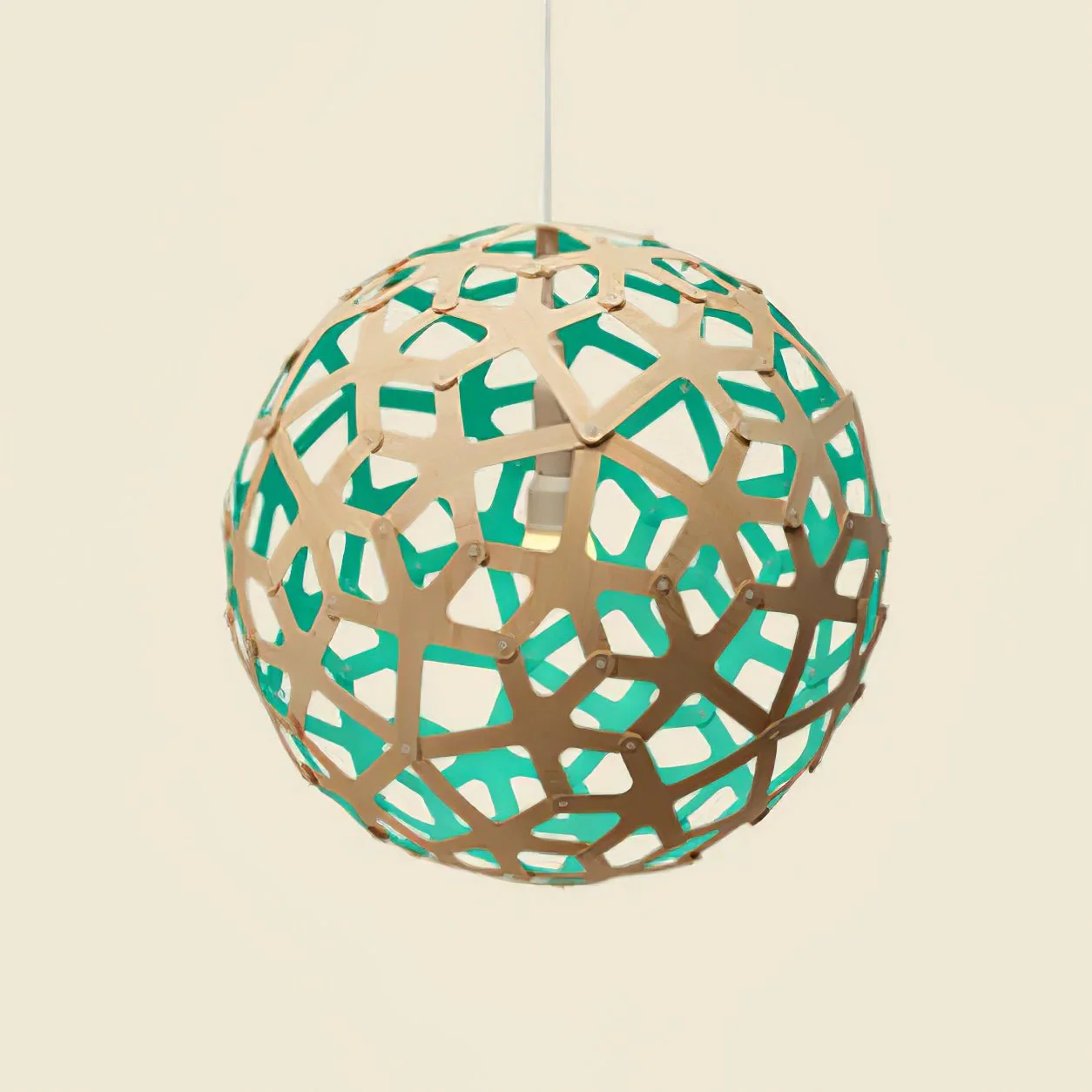 Lustra Pendant Light Geometric Wooden Woven - Image 27