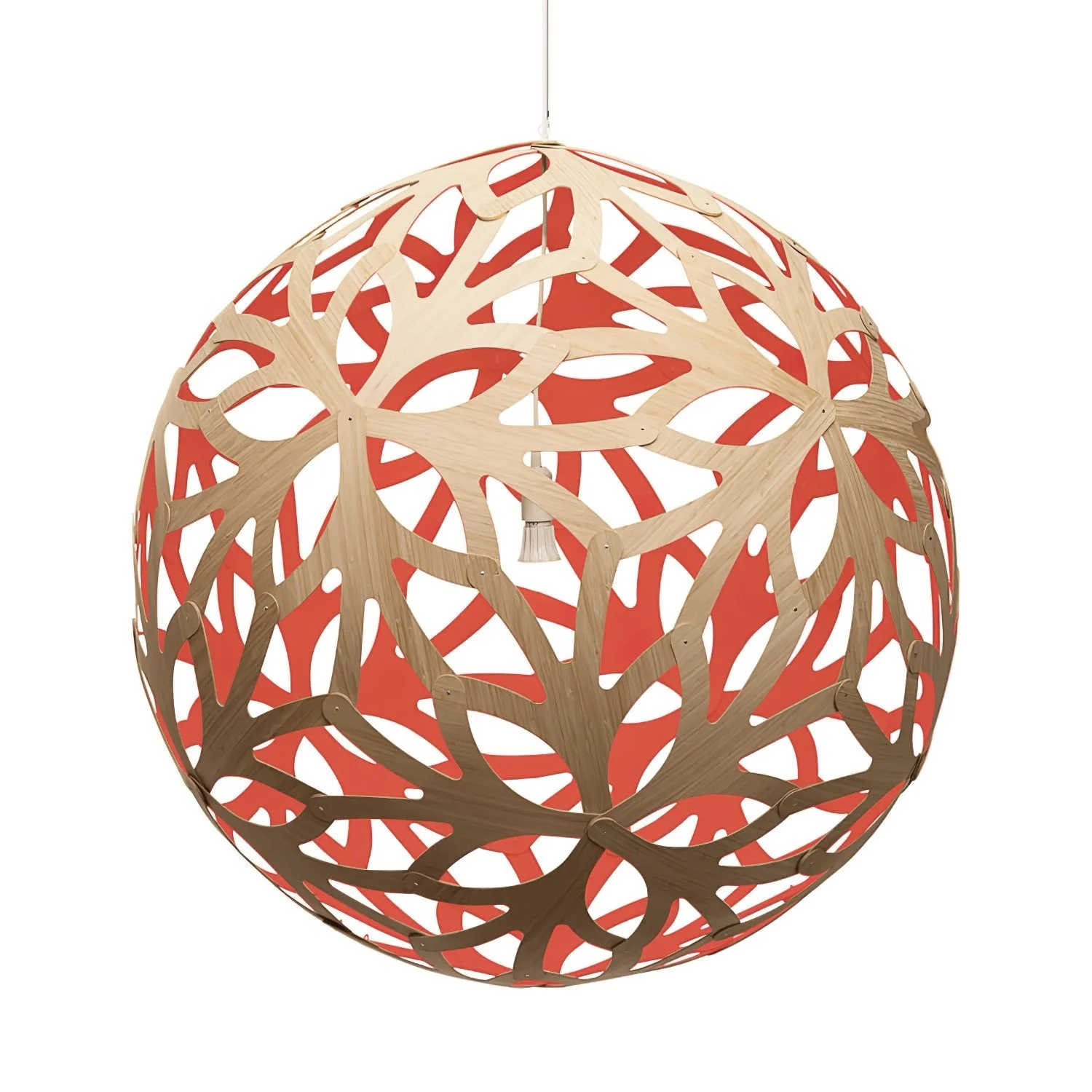 Lustra Pendant Light Geometric Wooden Woven - Image 6