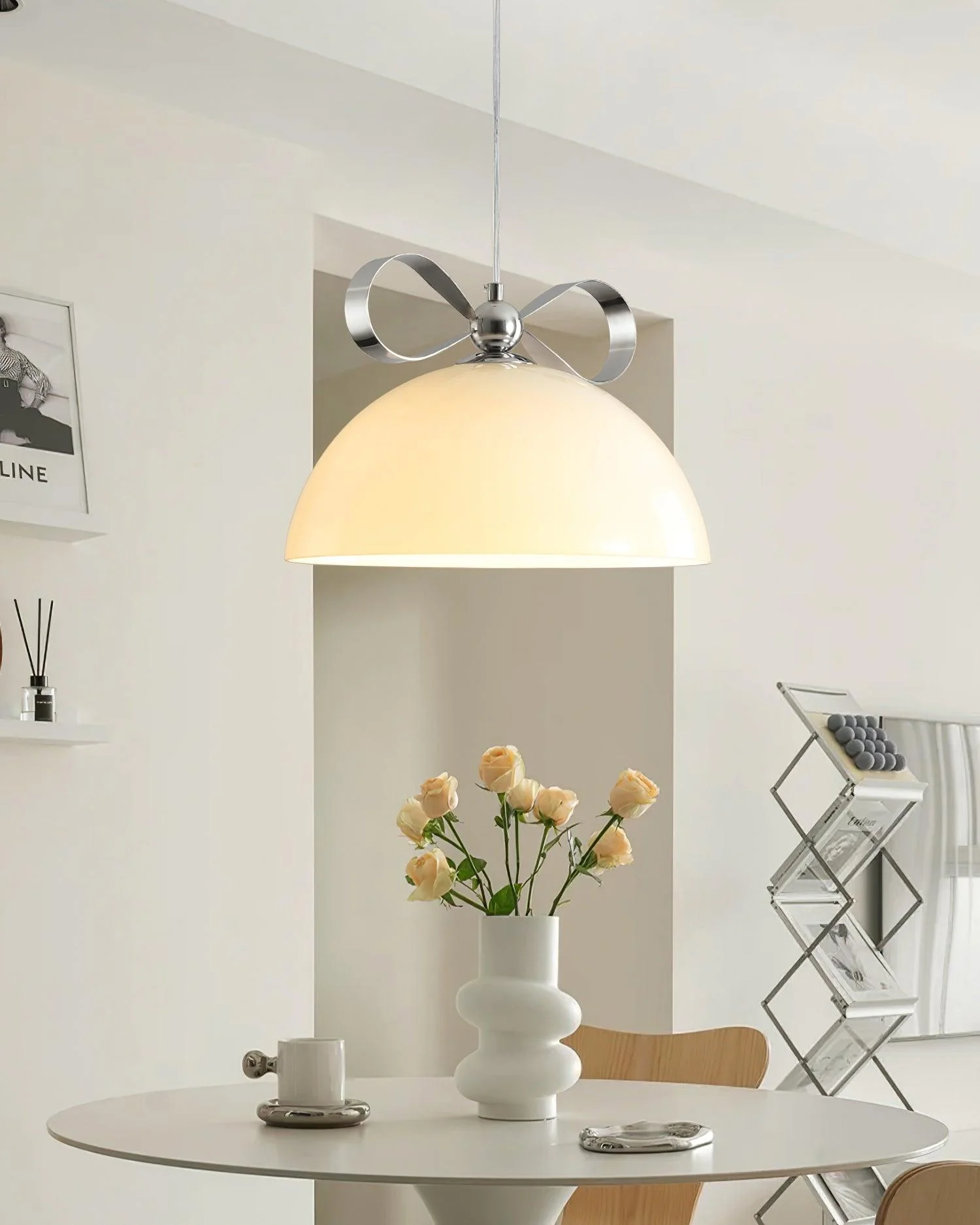 Lustra Pendant Light Glass Amber Dining - Image 3