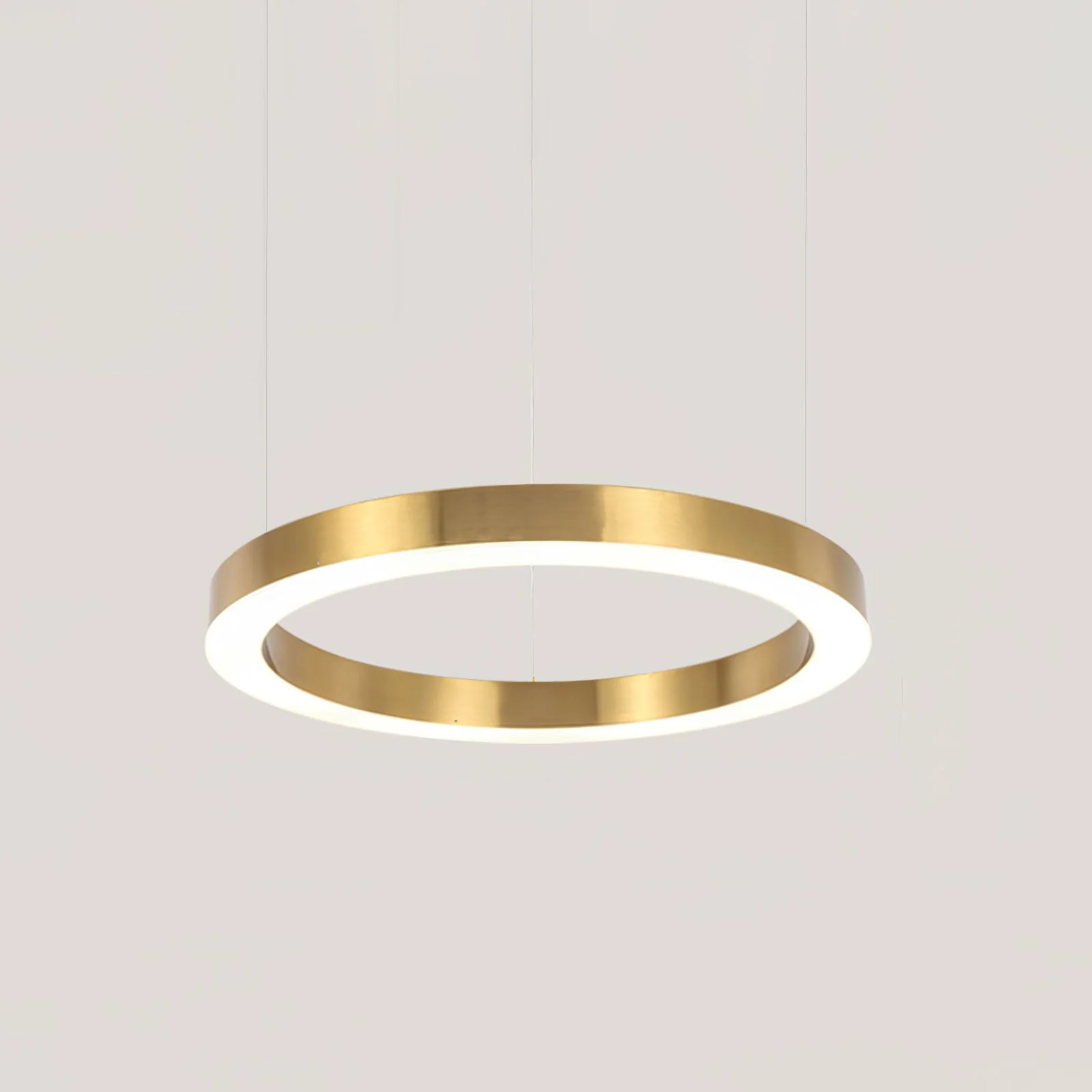 Lustra Pendant Light LED Ring Gold Modern 3-Ring - Image 32