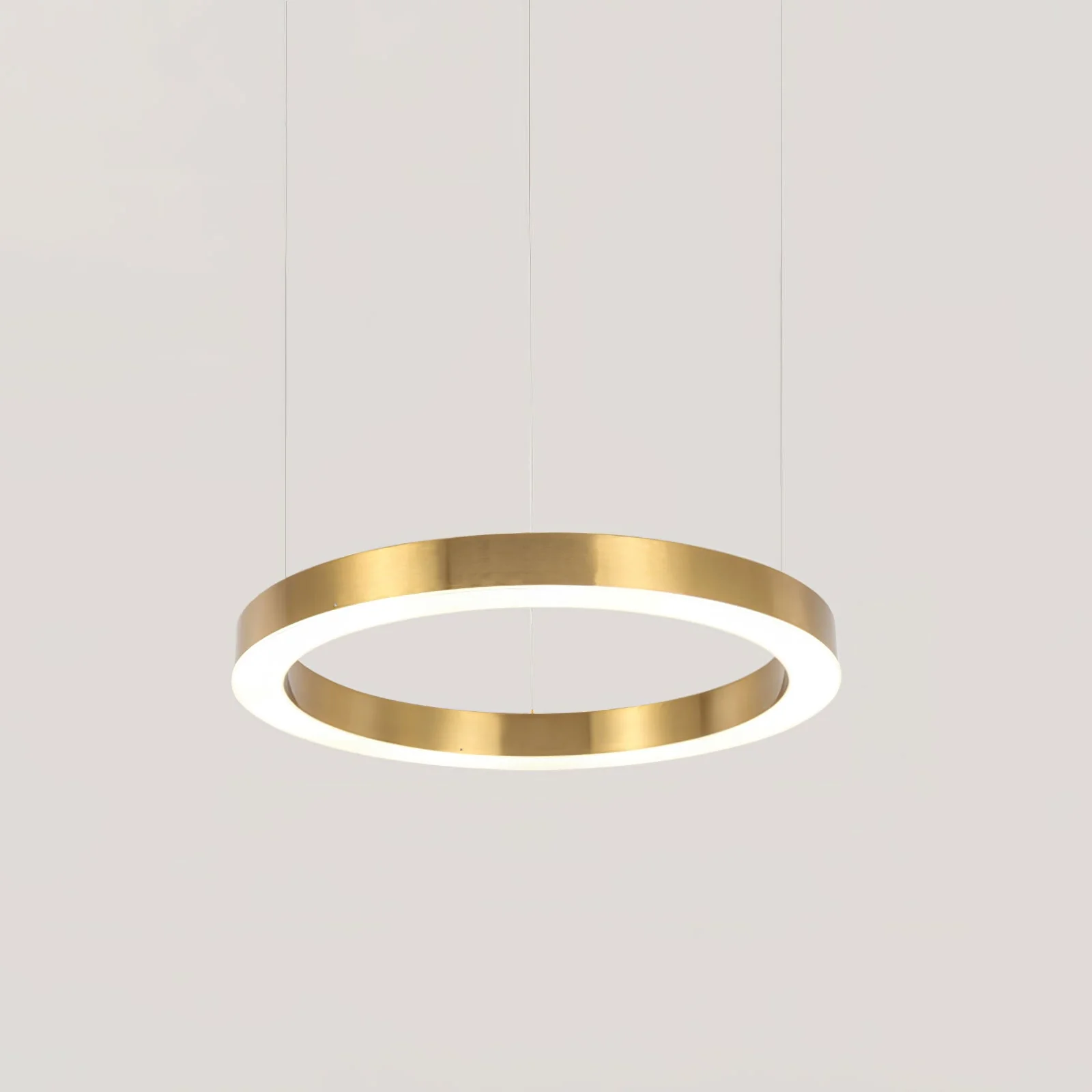 Lustra Pendant Light LED Ring Gold Modern 3-Ring - Image 46