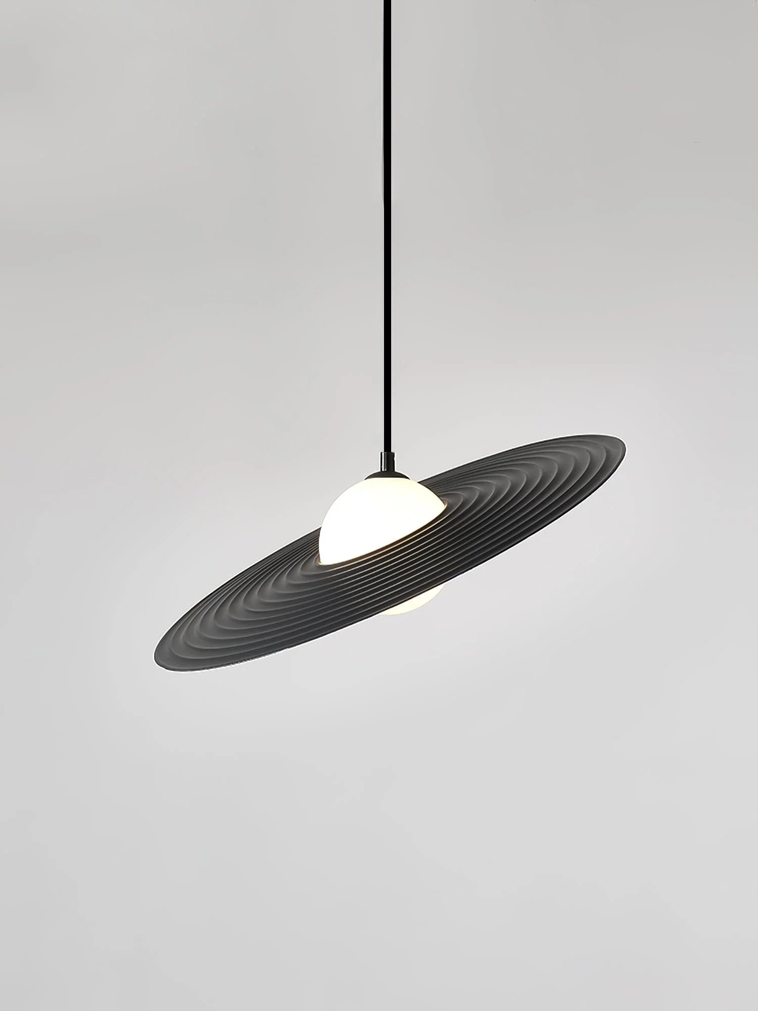 Lustra Pendant Light PE LED Plate White and Black - Image 38