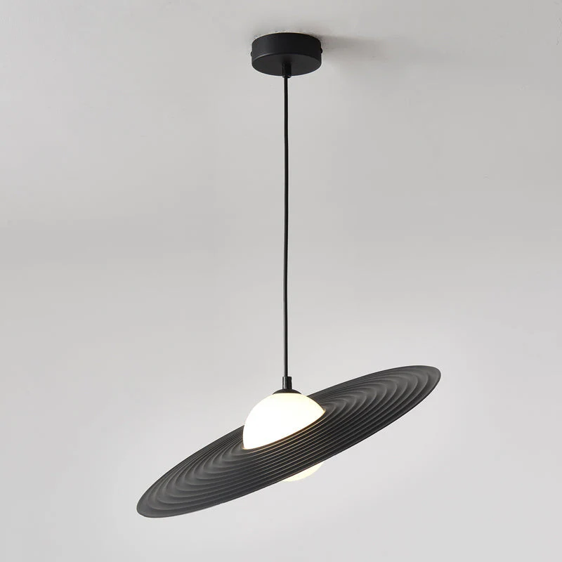 Lustra Pendant Light PE LED Plate White and Black - Image 43