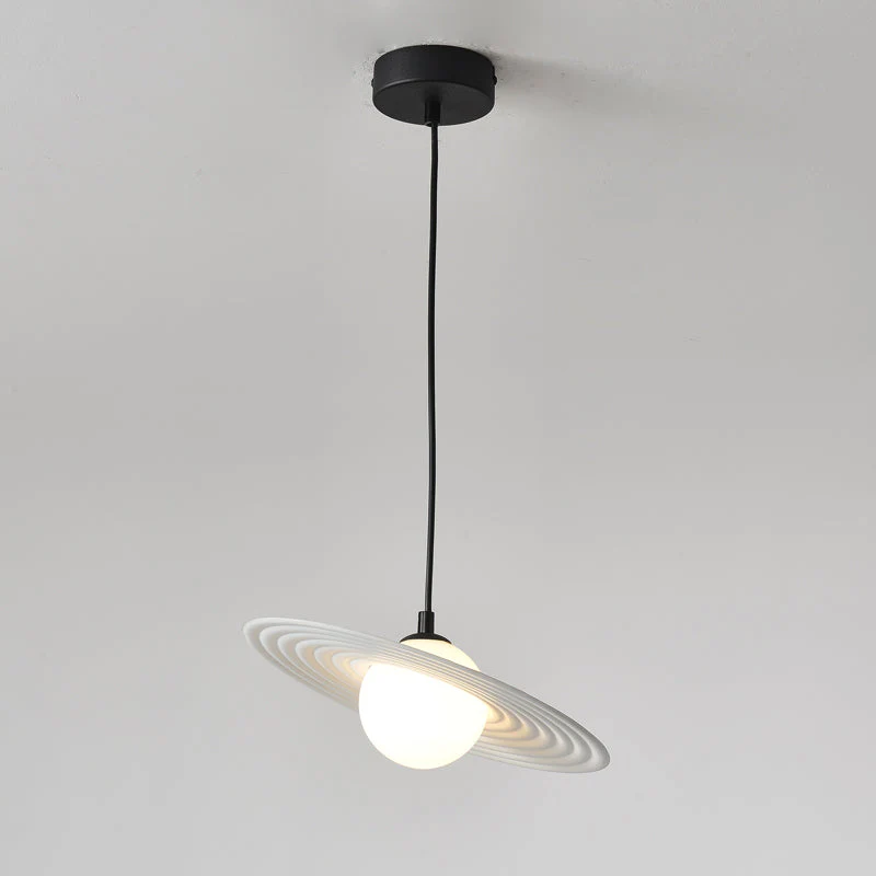 Lustra Pendant Light PE LED Plate White and Black - Image 46