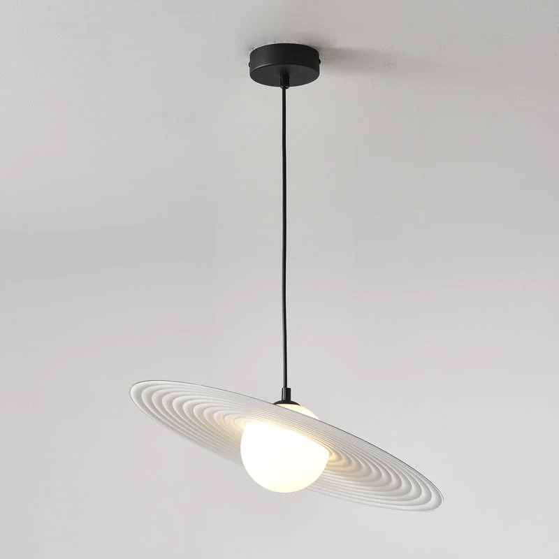Lustra Pendant Light PE LED Plate White and Black - Image 50