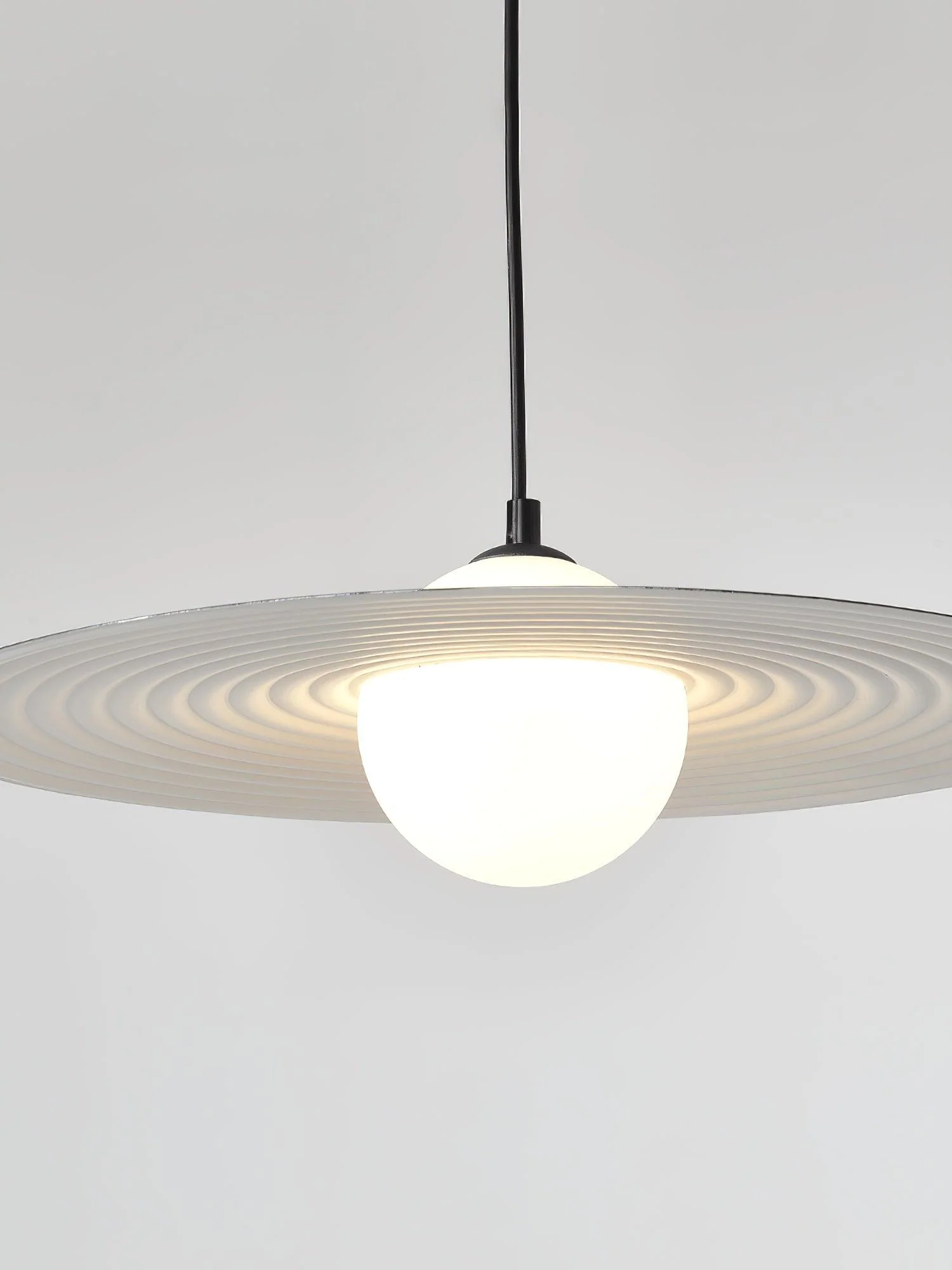 Lustra Pendant Light PE LED Plate White and Black - Image 57