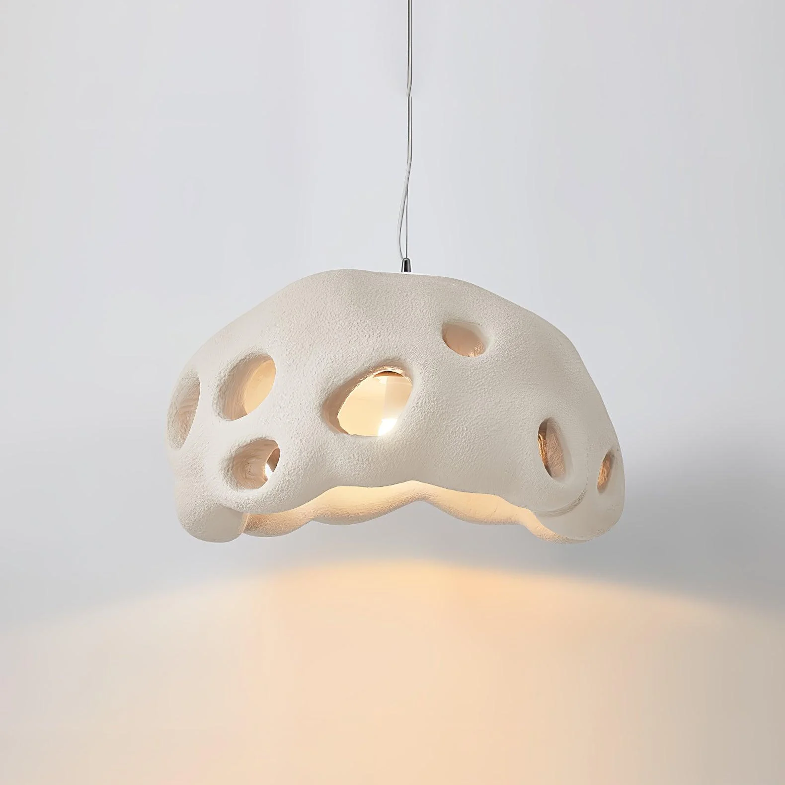 Lustra Pendant Light Resin White for Living Room - Image 10