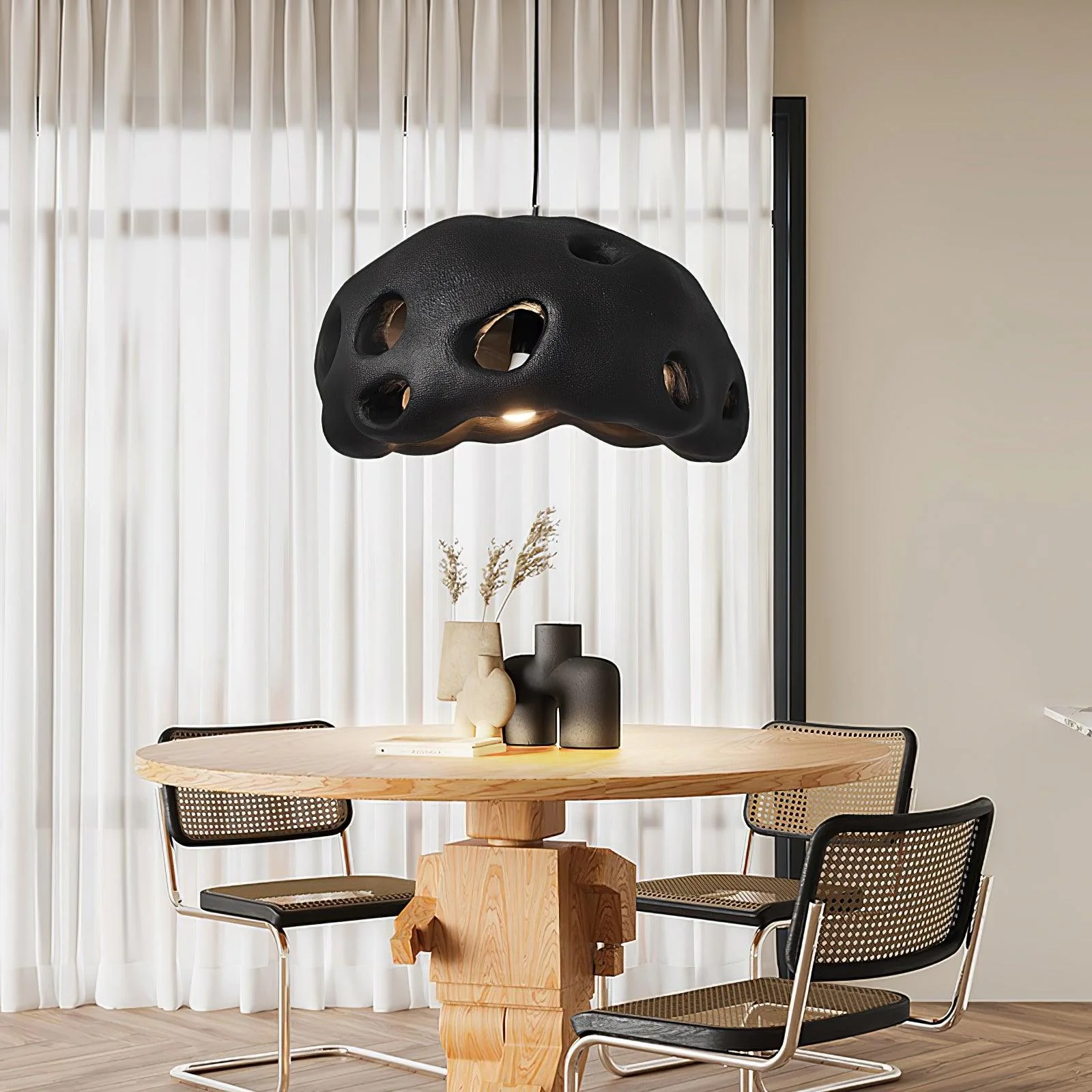 Lustra Pendant Light Resin White for Living Room - Image 15