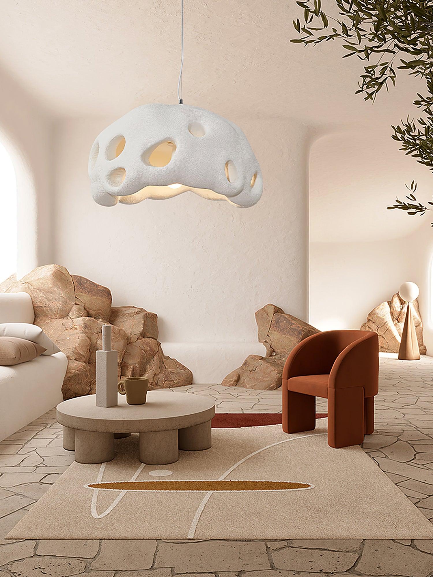 Lustra Pendant Light Resin White for Living Room - Image 19