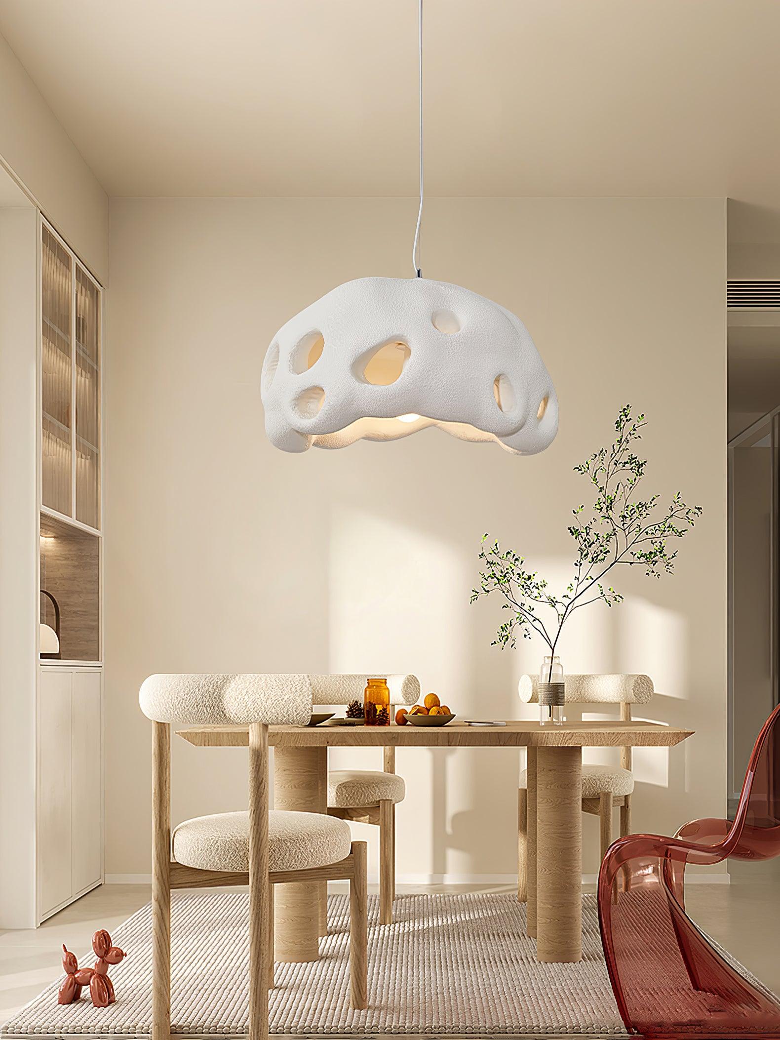 Lustra Pendant Light Resin White for Living Room - Image 21
