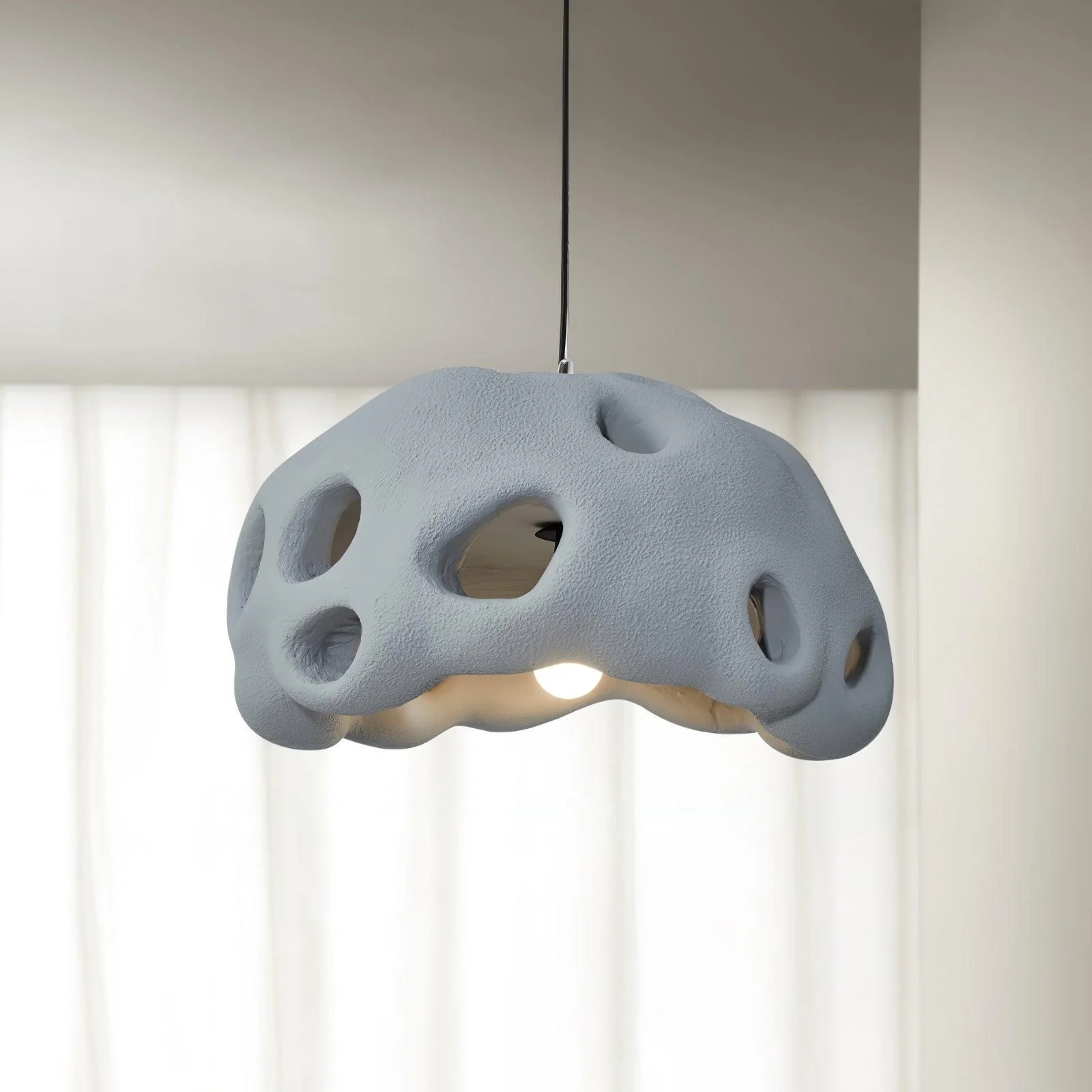Lustra Pendant Light Resin White for Living Room - Image 3