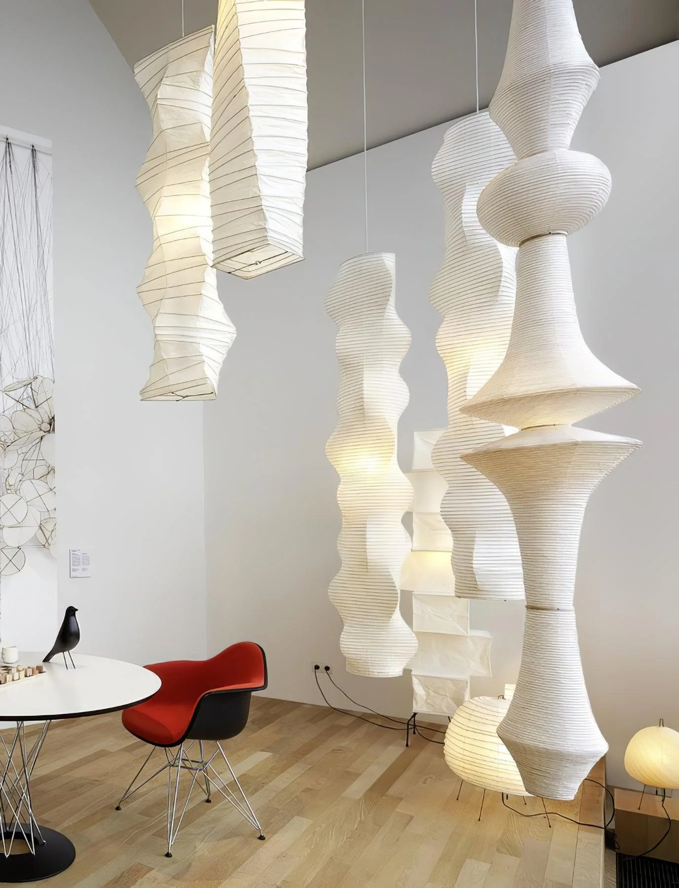 Lustra Pendant Light Washi Paper E for Living Room - Image 20