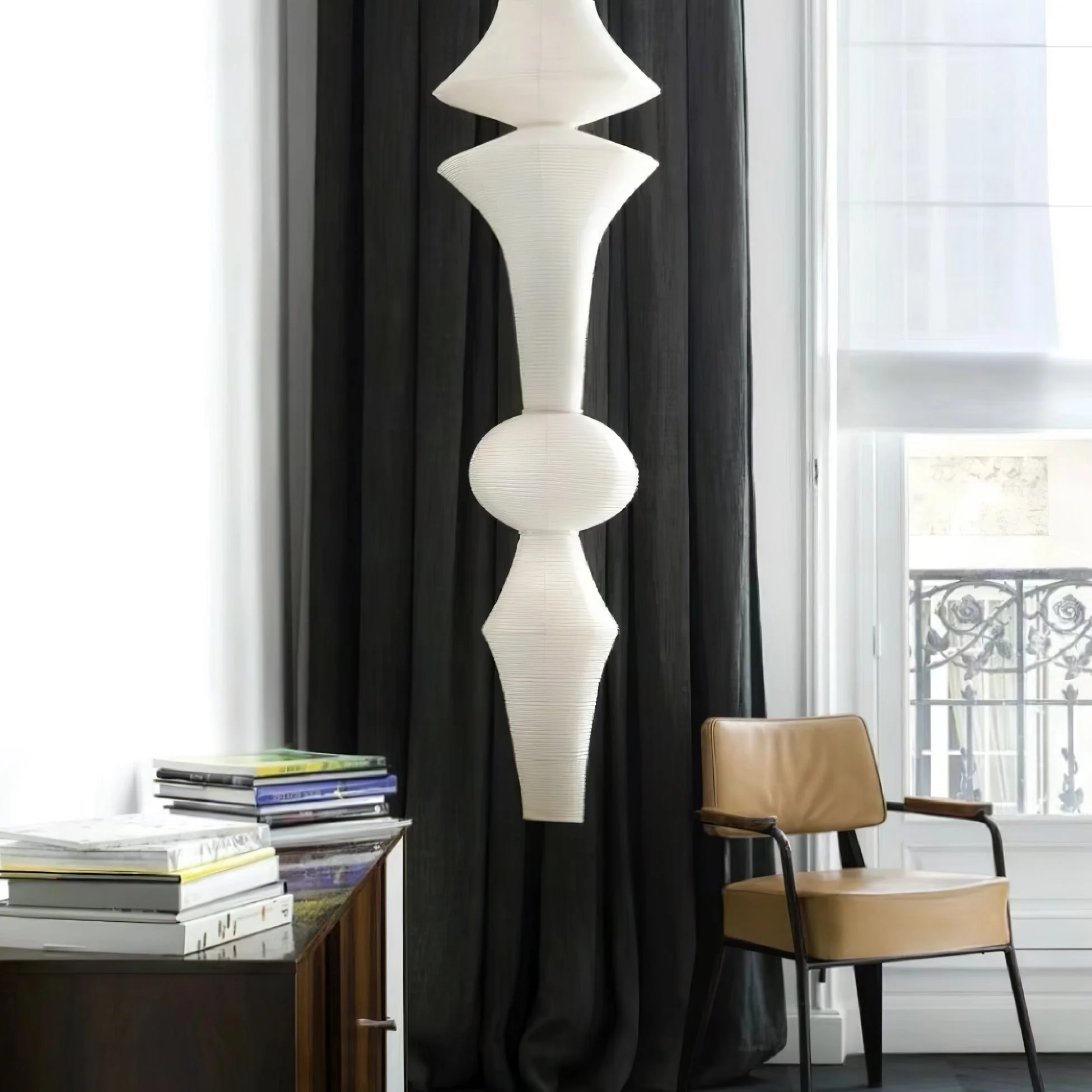 Lustra Pendant Light Washi Paper E for Living Room - Image 32