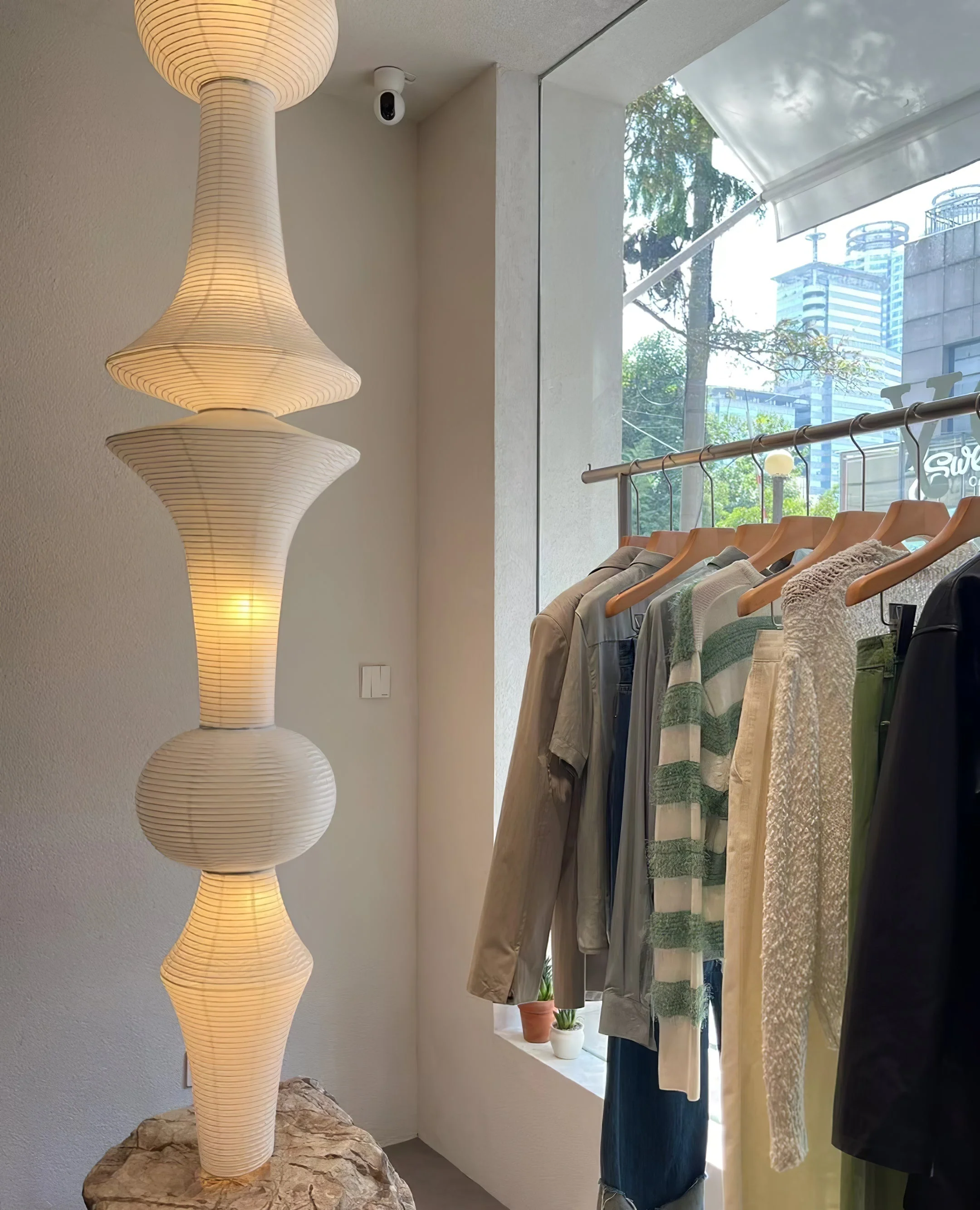 Lustra Pendant Light Washi Paper E for Living Room - Image 35