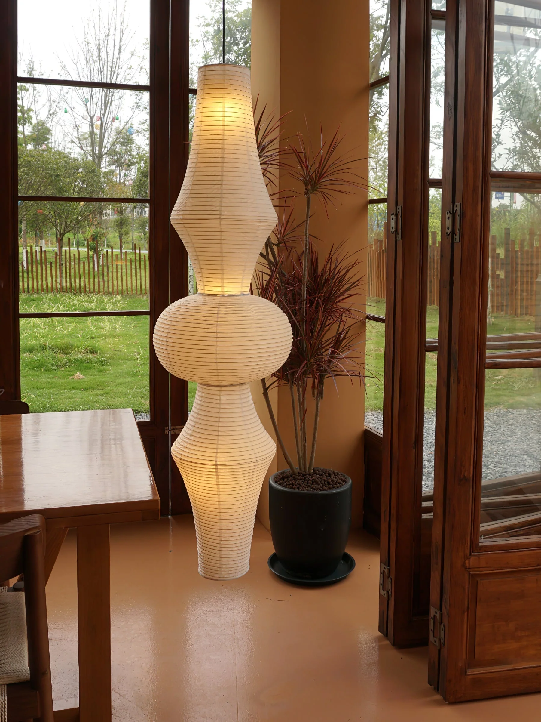 Lustra Pendant Light Washi Paper E for Living Room - Image 47