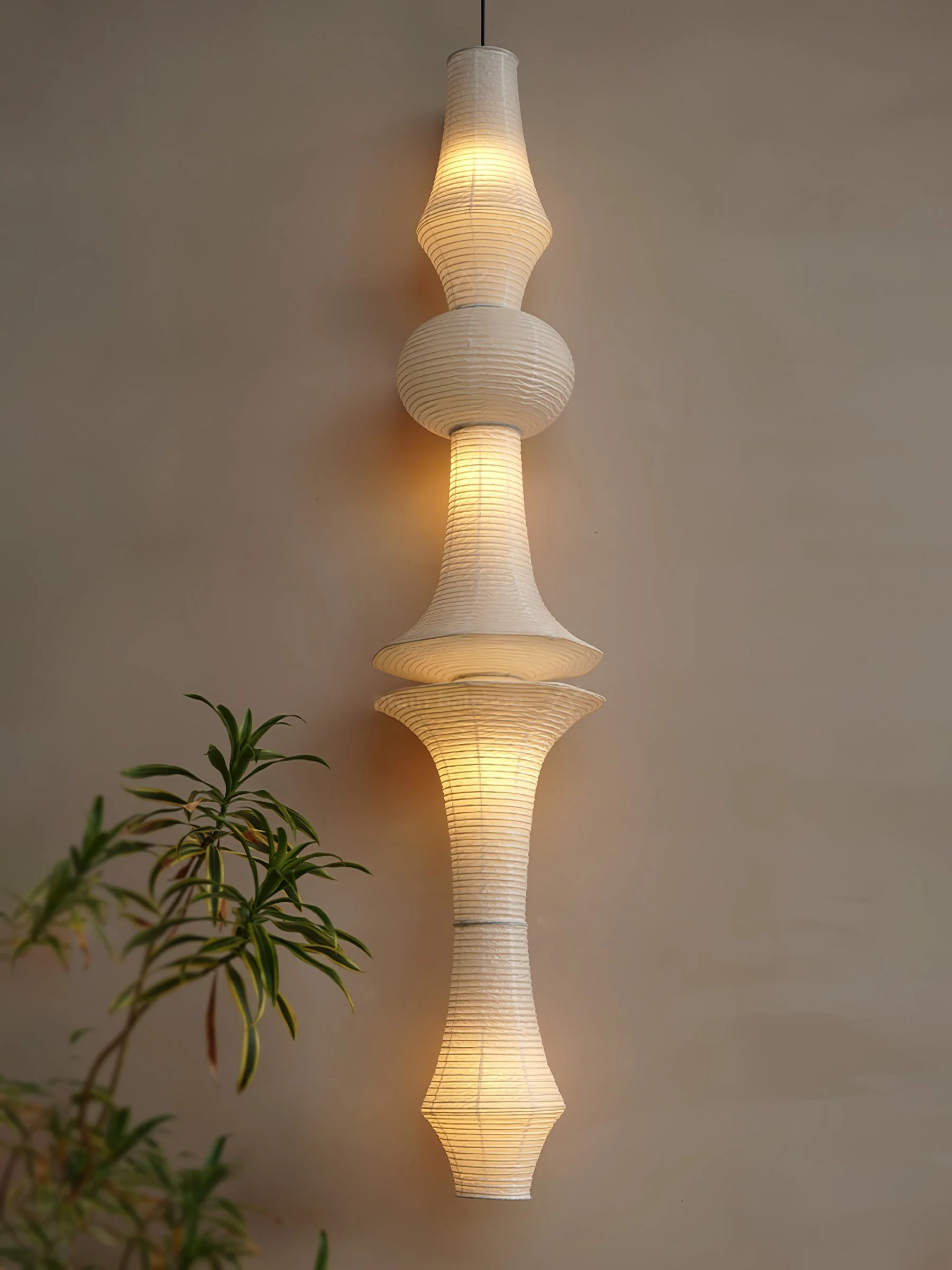Lustra Pendant Light Washi Paper E for Living Room - Image 54