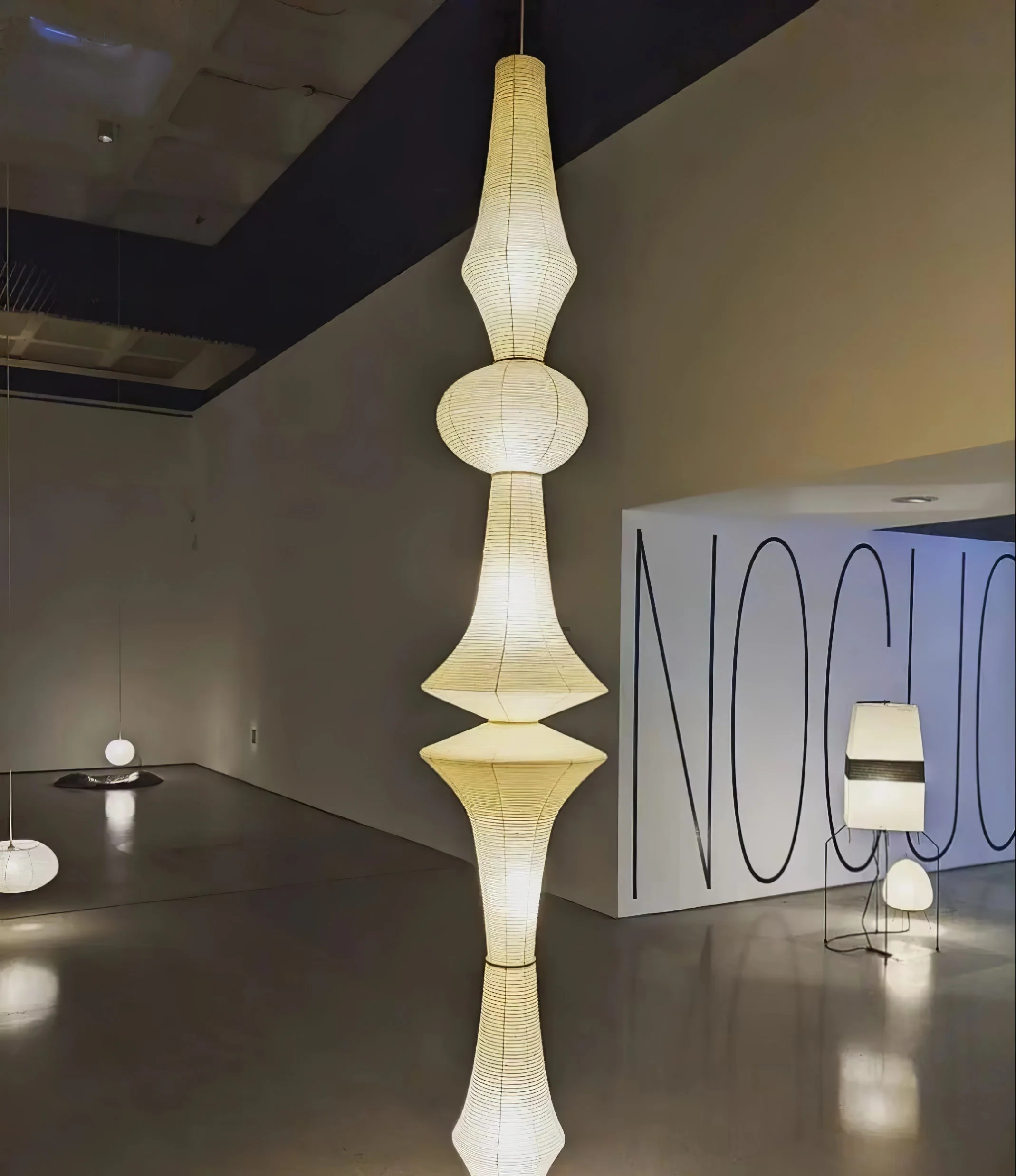 Lustra Pendant Light Washi Paper E for Living Room - Image 55