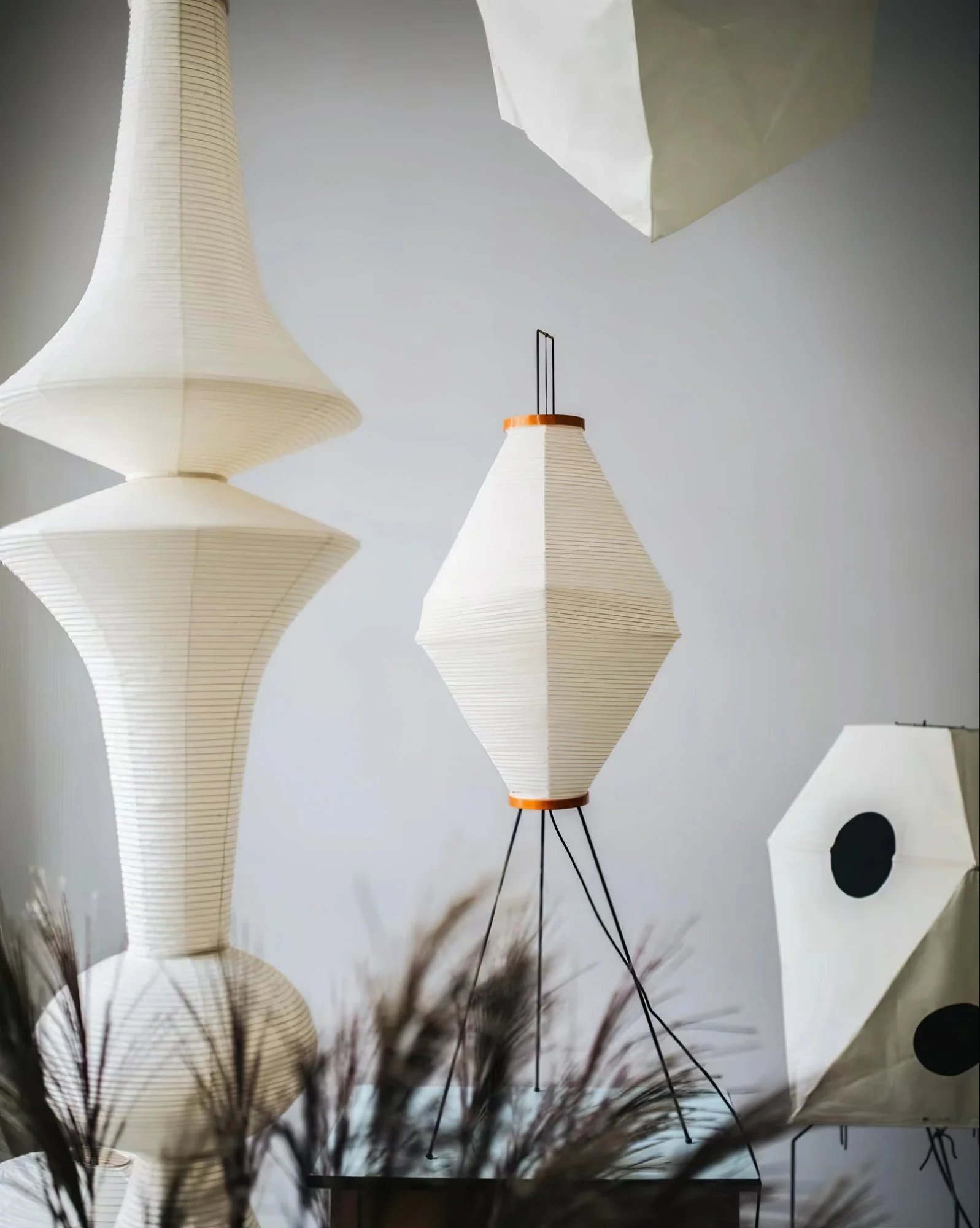 Lustra Pendant Light Washi Paper E for Living Room - Image 58