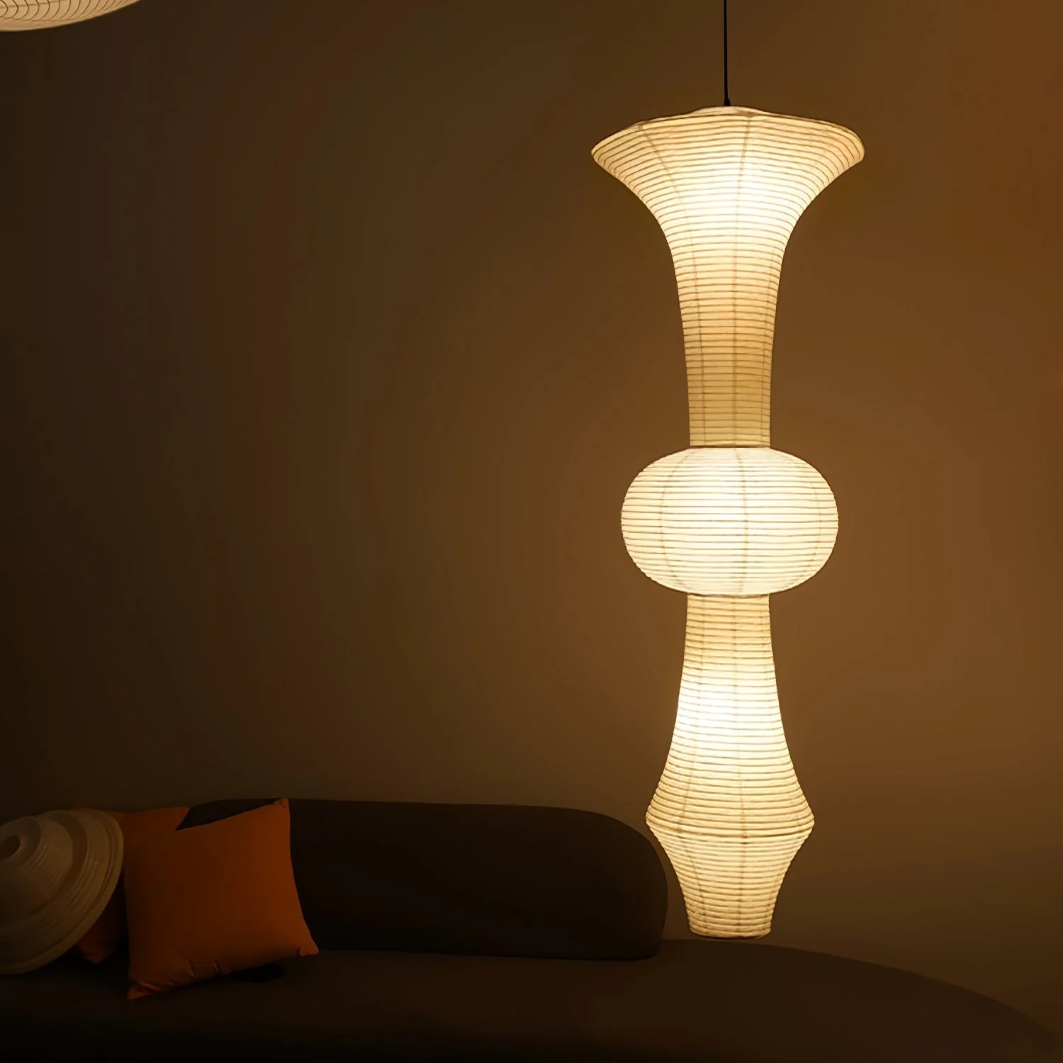 Lustra Pendant Light Washi Paper E for Living Room - Image 60