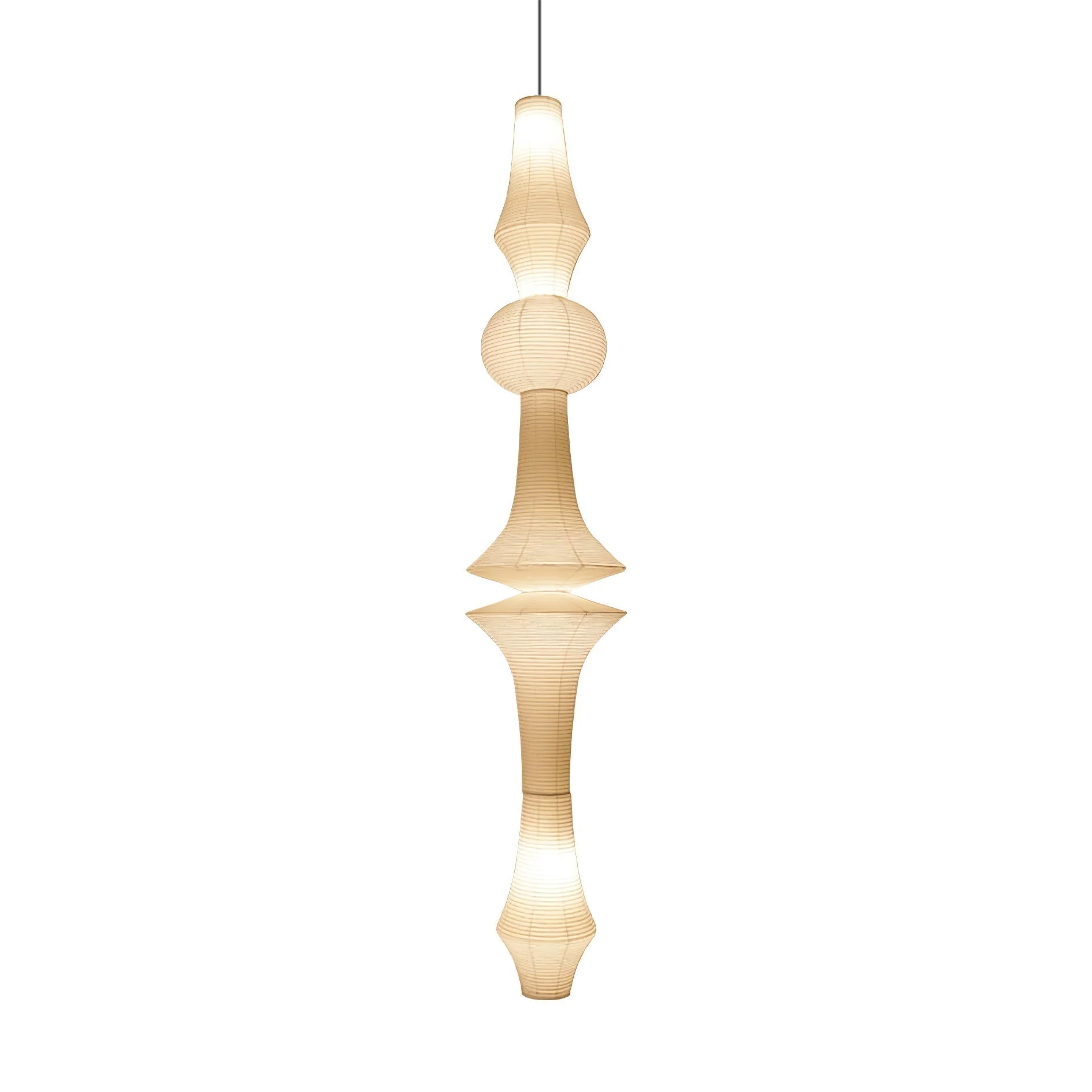 Lustra Pendant Light Washi Paper E for Living Room - Image 61