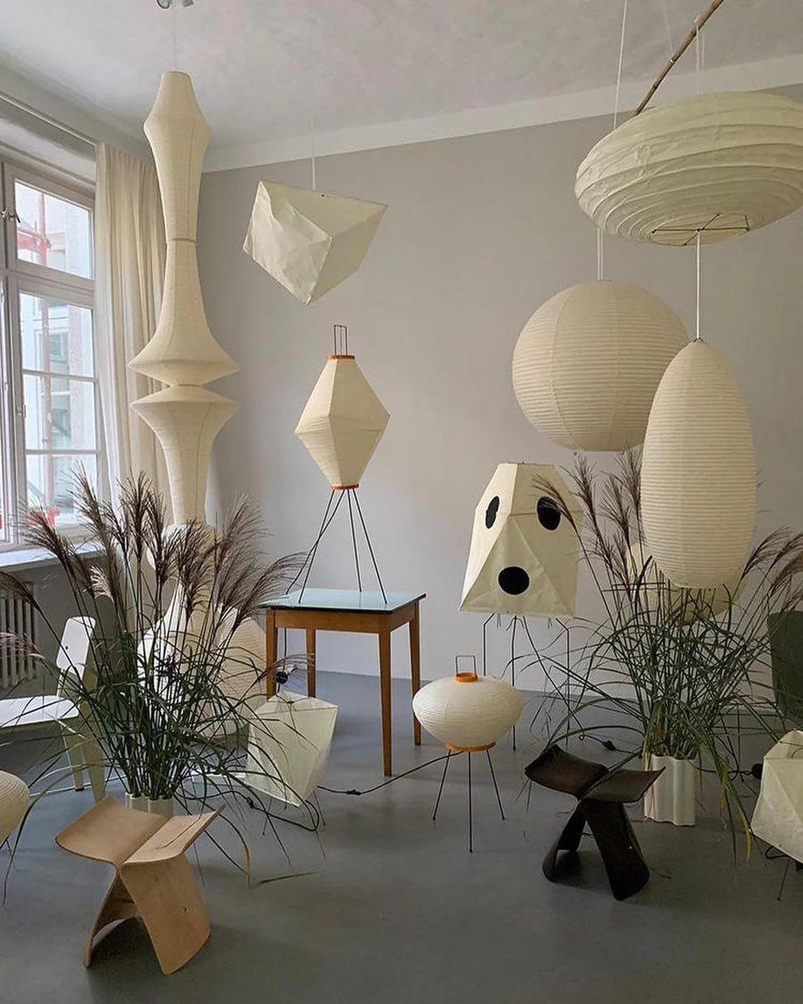 Lustra Pendant Light Washi Paper E for Living Room - Image 67