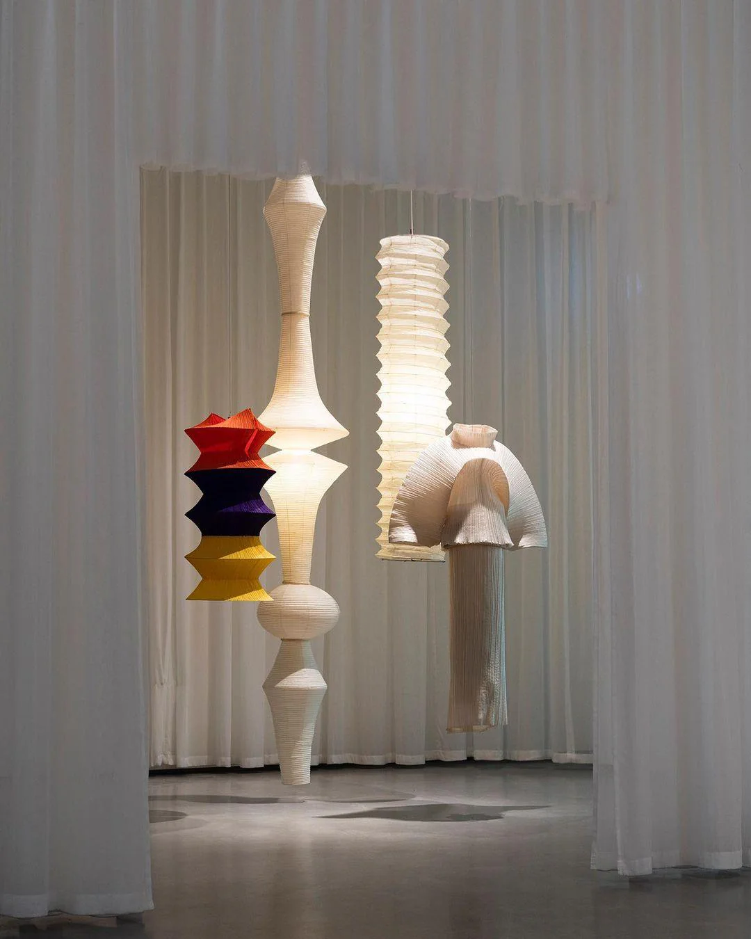 Lustra Pendant Light Washi Paper E for Living Room - Image 75