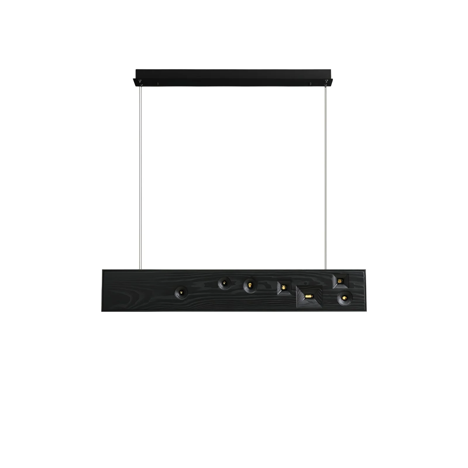 Lustra Pendant Light Wood Gemstone Linear LED - Image 29