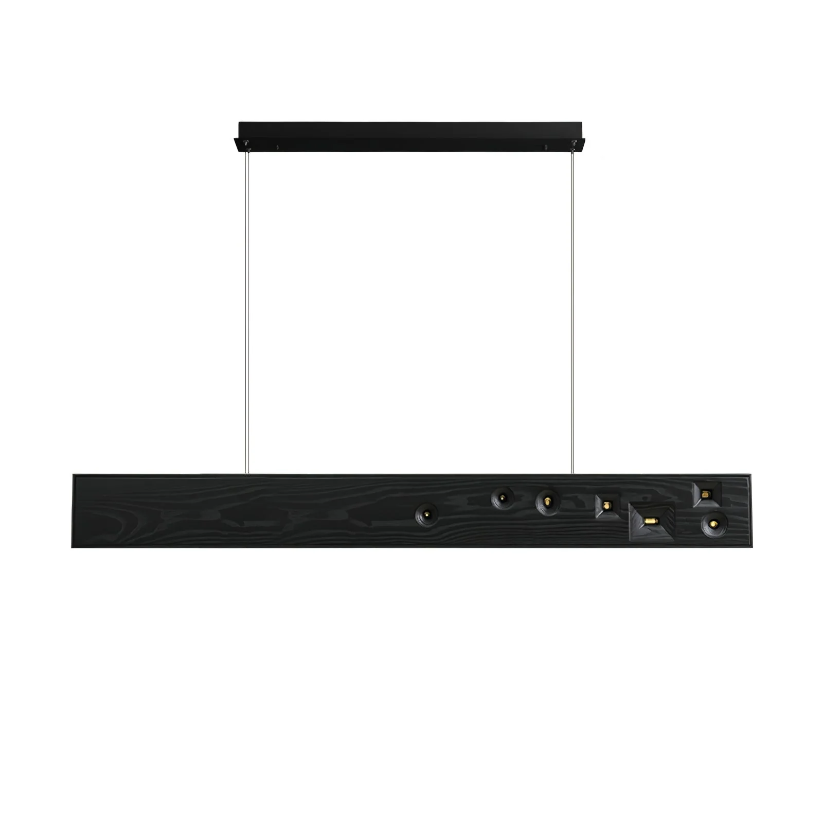 Lustra Pendant Light Wood Gemstone Linear LED - Image 53