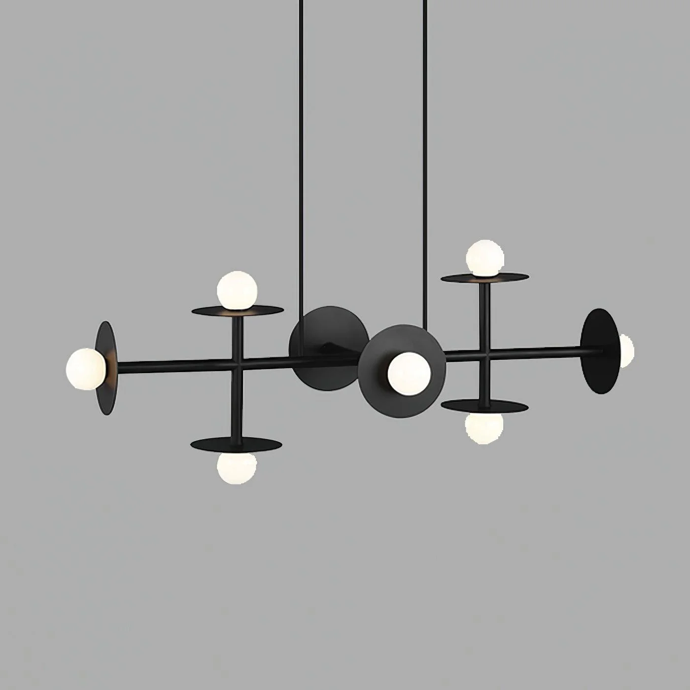 Lustra Strada Chandelier Brass Glass Geometric - Image 9