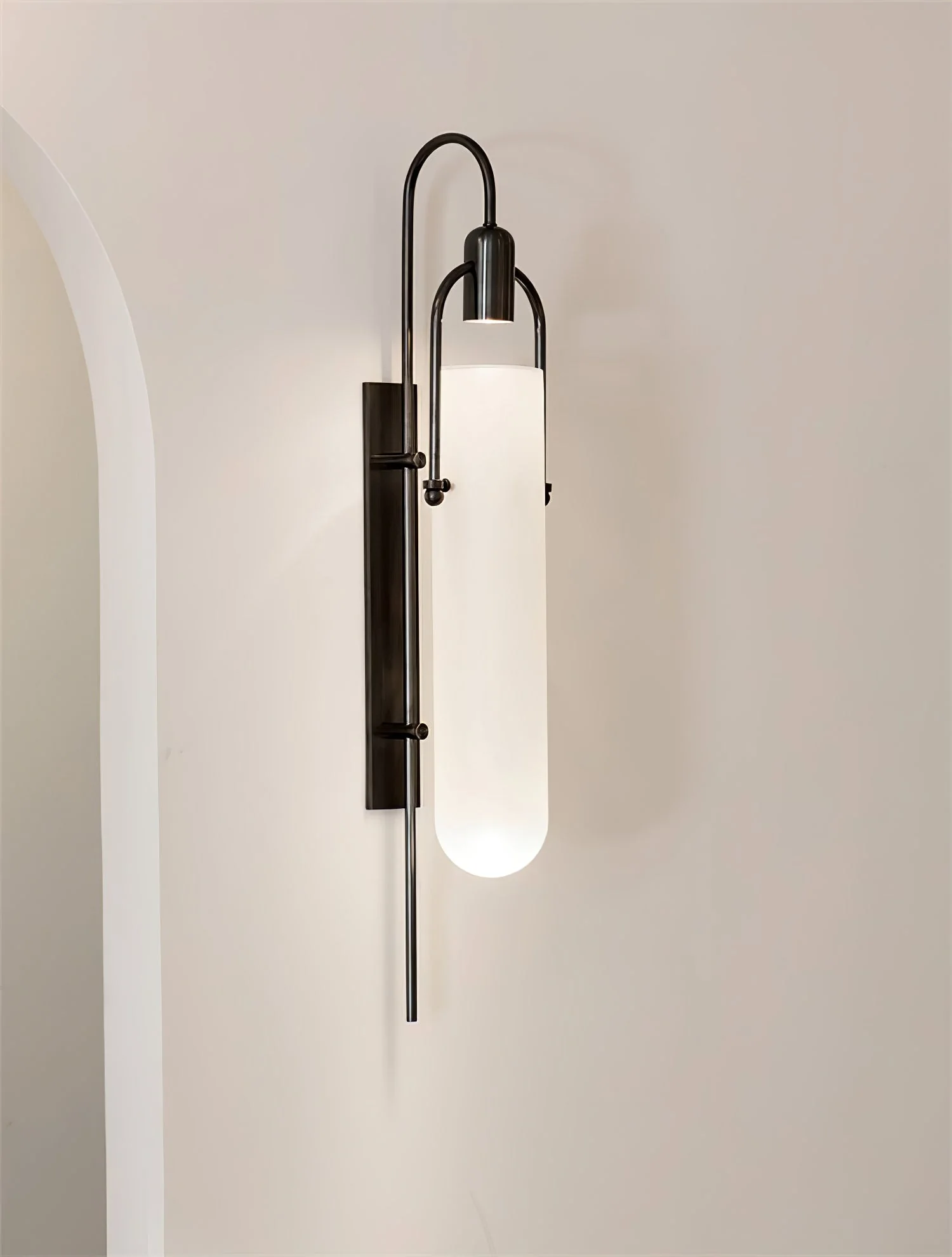 Lustra Wall Lamp Arc Glass Modern - Image 17
